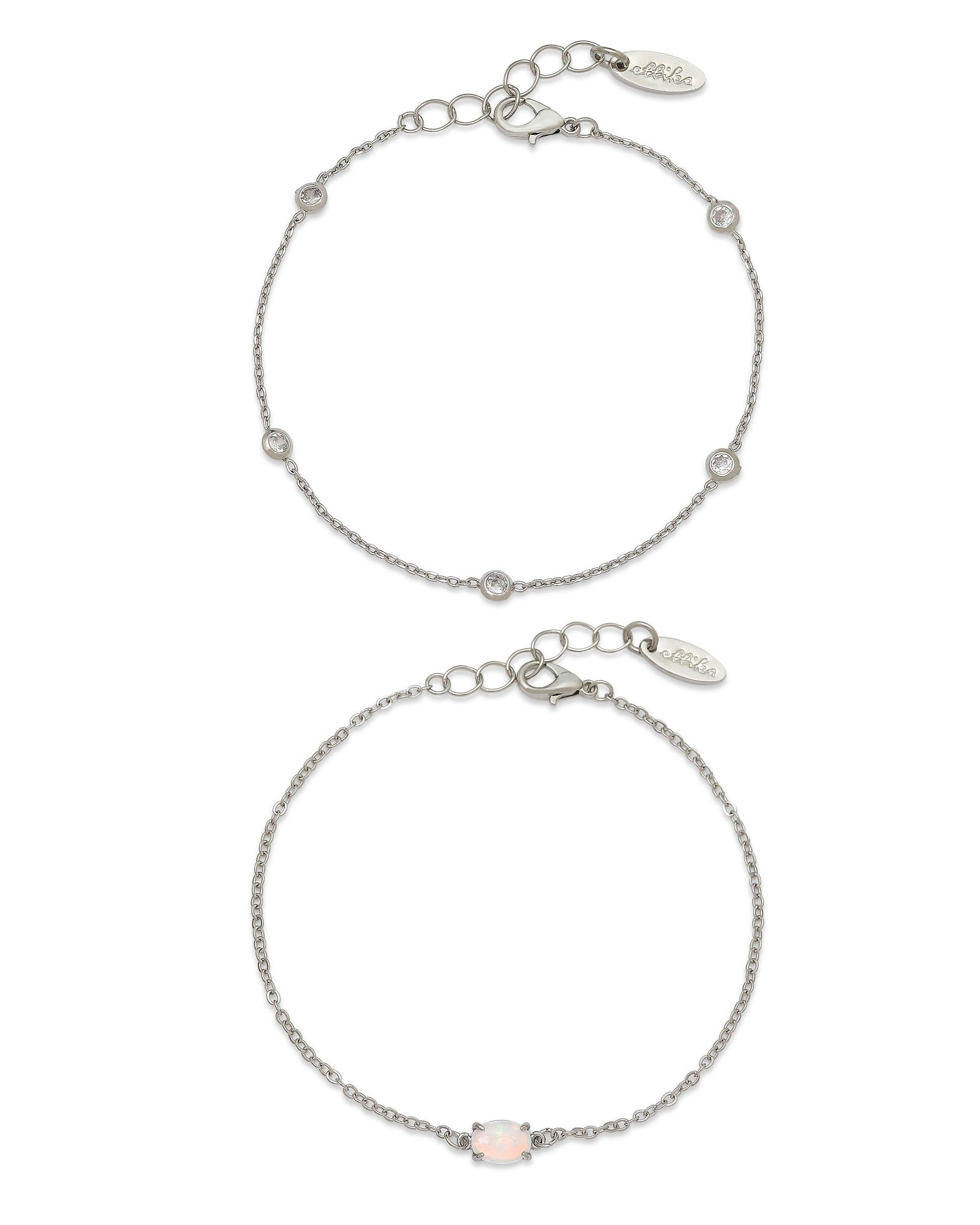 Dainty Bracelet Set with Extender
