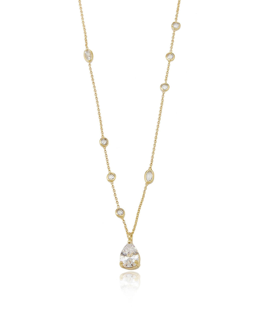 Delicate Crystal Pendant Necklace