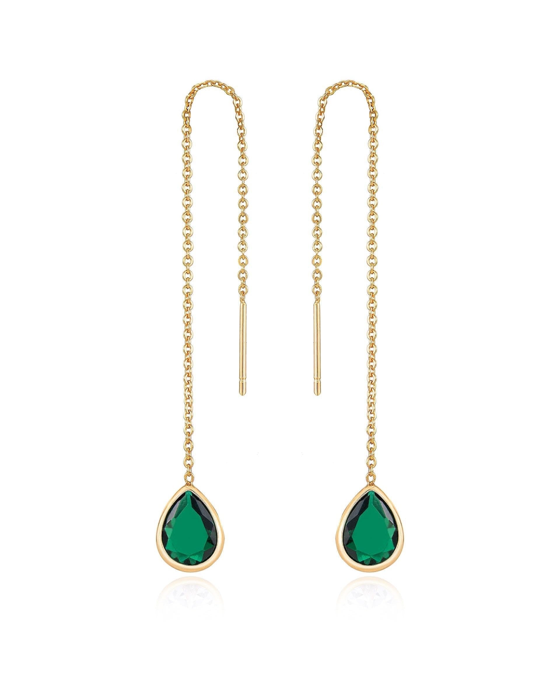 Barely There Chain and Crystal Dangle Earrings