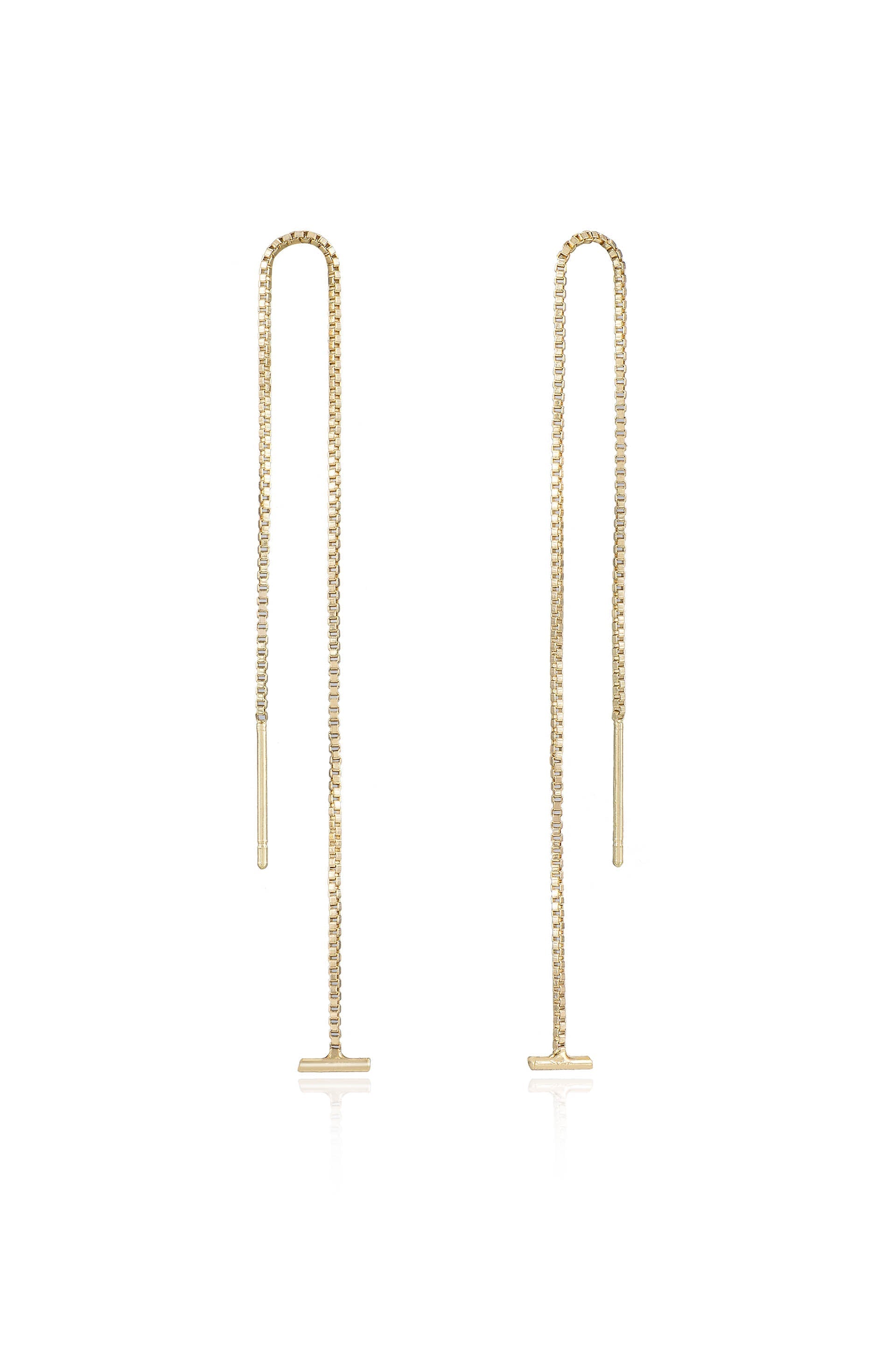 Single Chain Threader Earrings