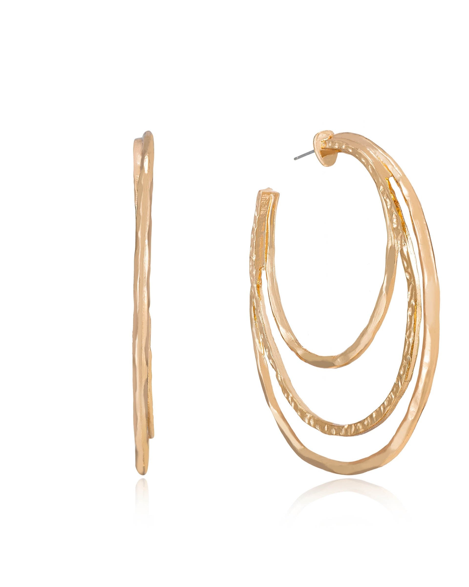 Handworked Hoop Earrings