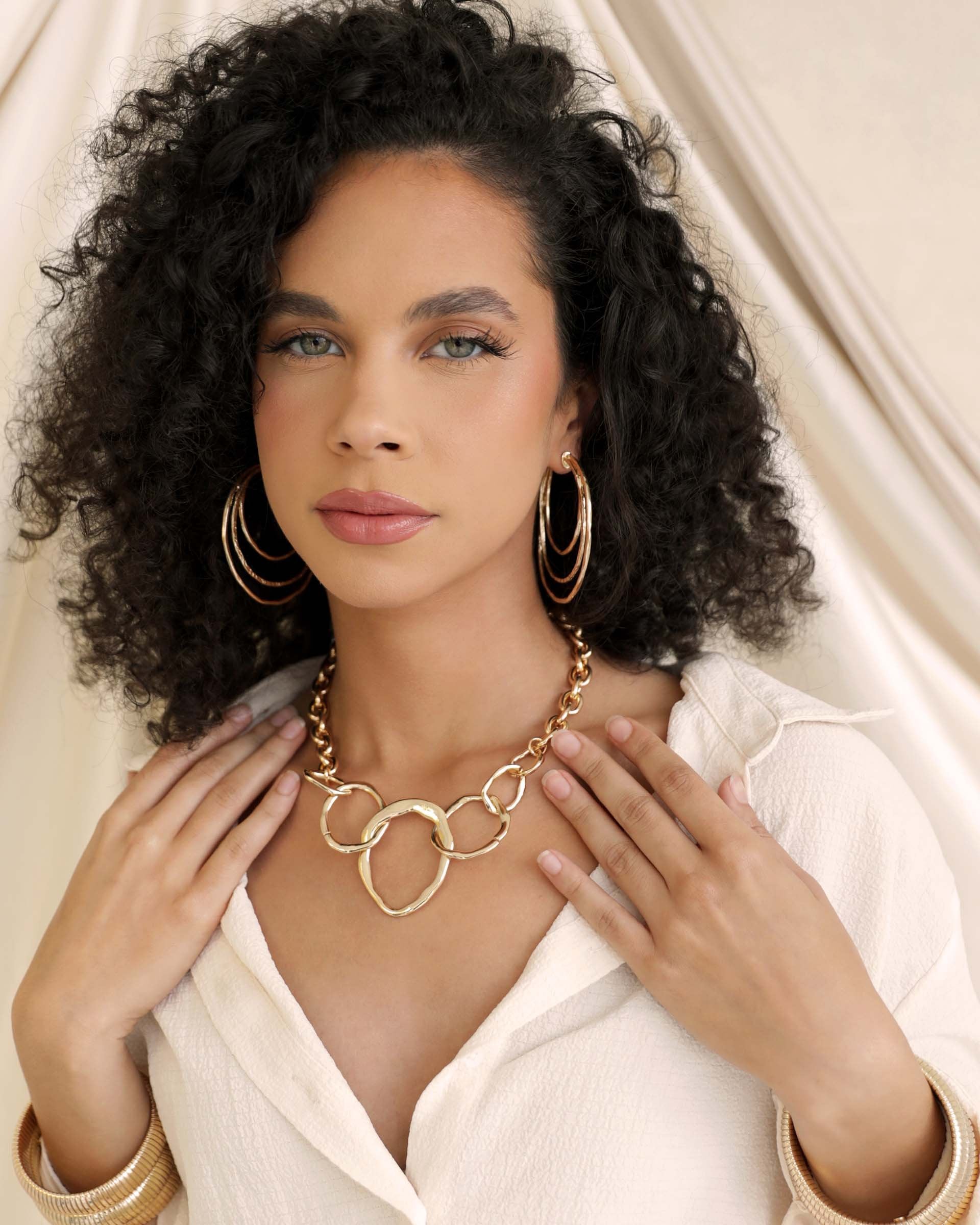 Handworked Hoop Earrings