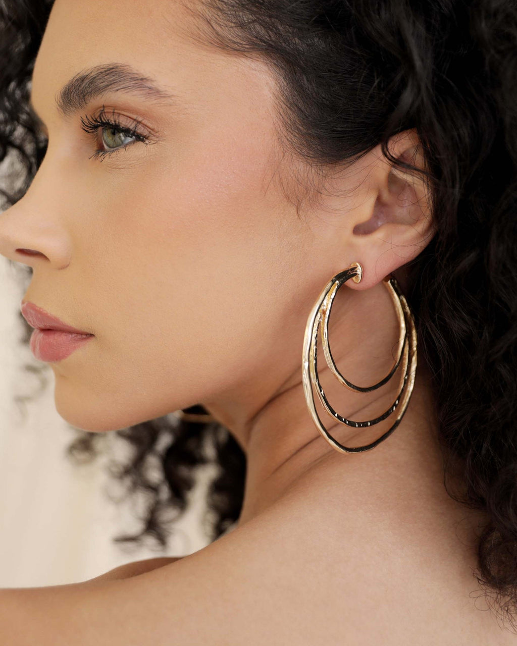 Handworked Hoop Earrings