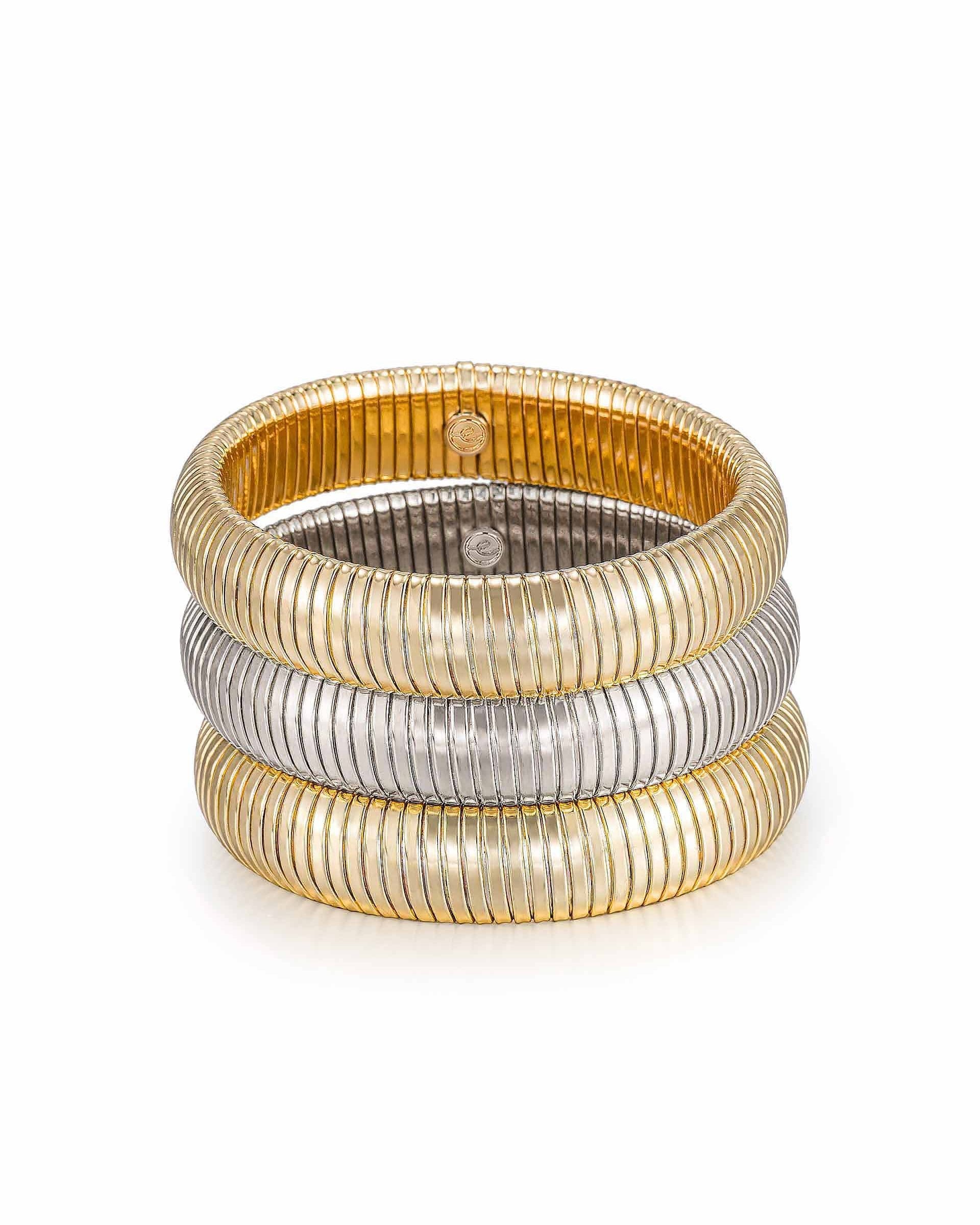 Flex Snake Chain Stretch Bracelet Set