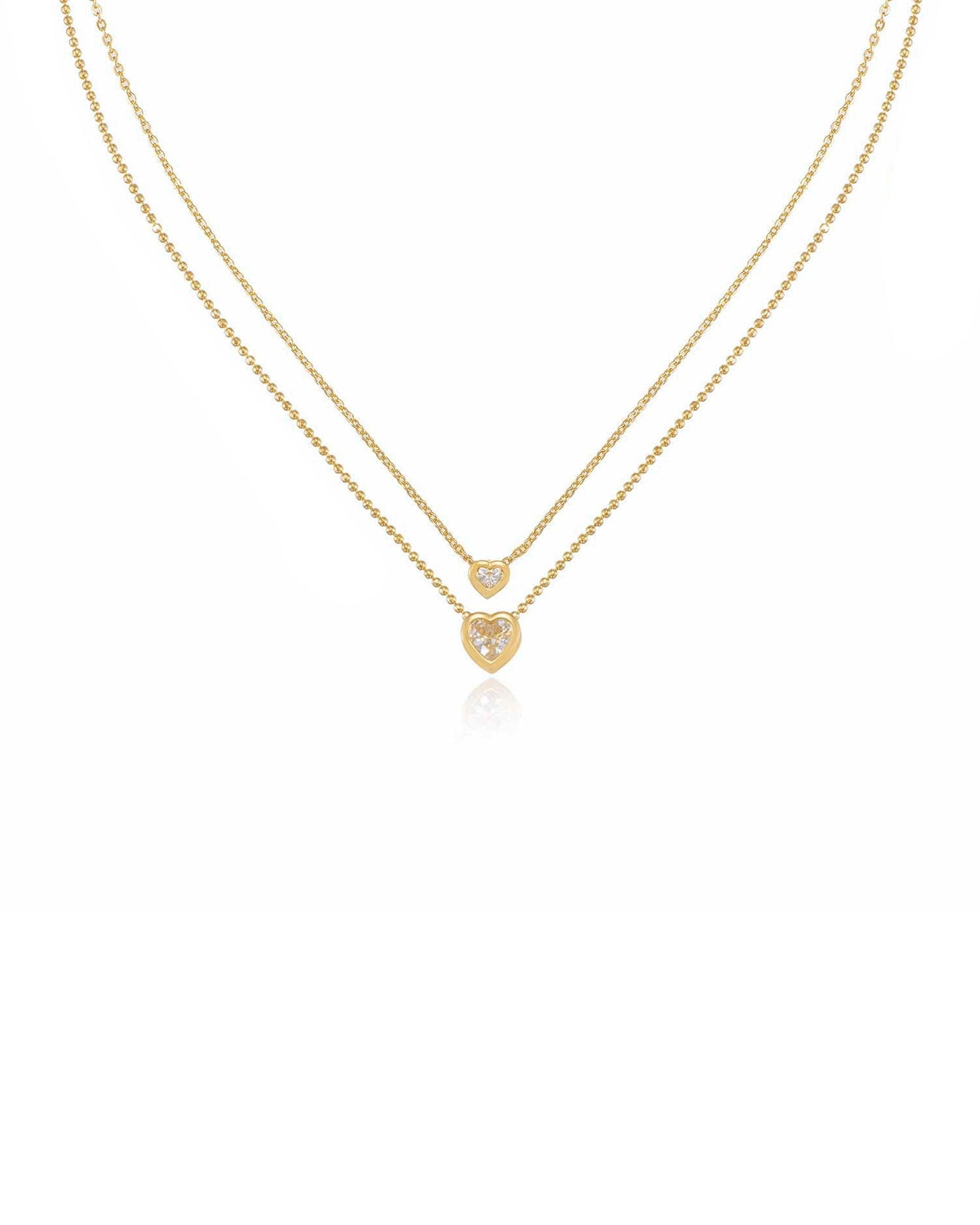 Dainty Chain and Crystal Necklace Set