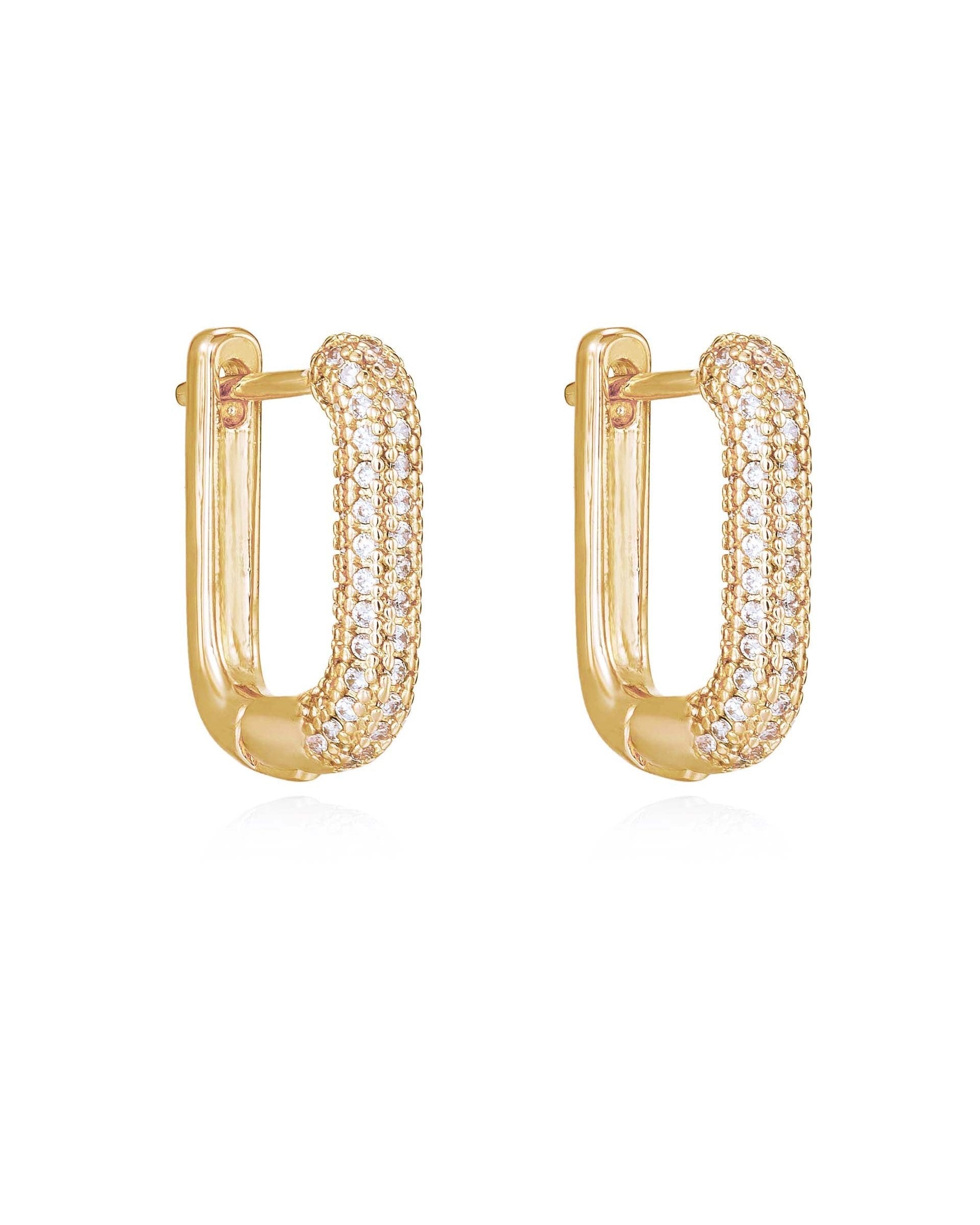 Petite Pave Huggie Earrings