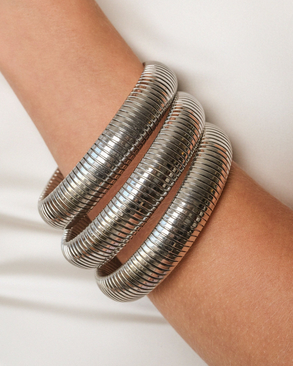 Flex Snake Chain Stretch Bracelet Set