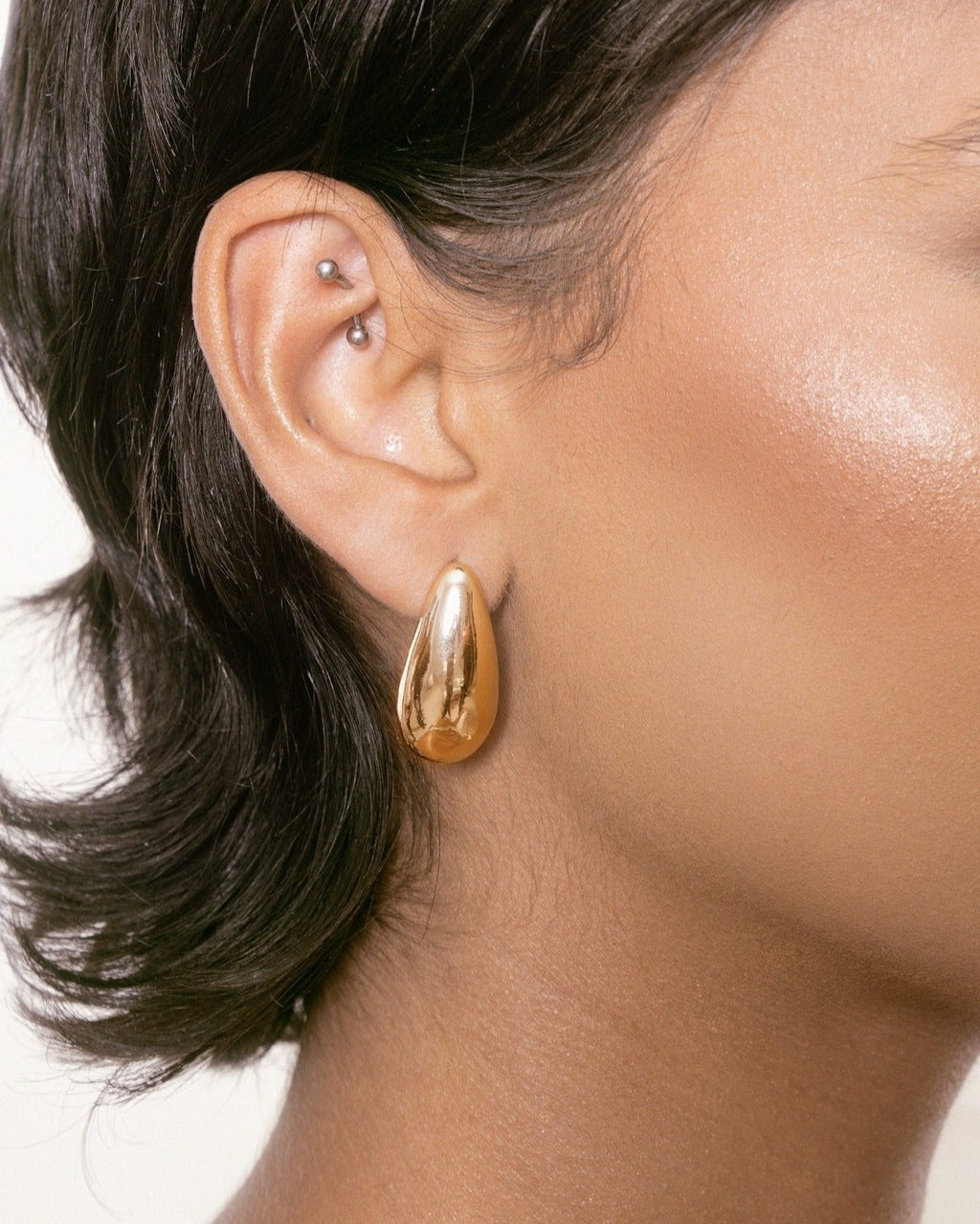 Golden Teardrop Earrings
