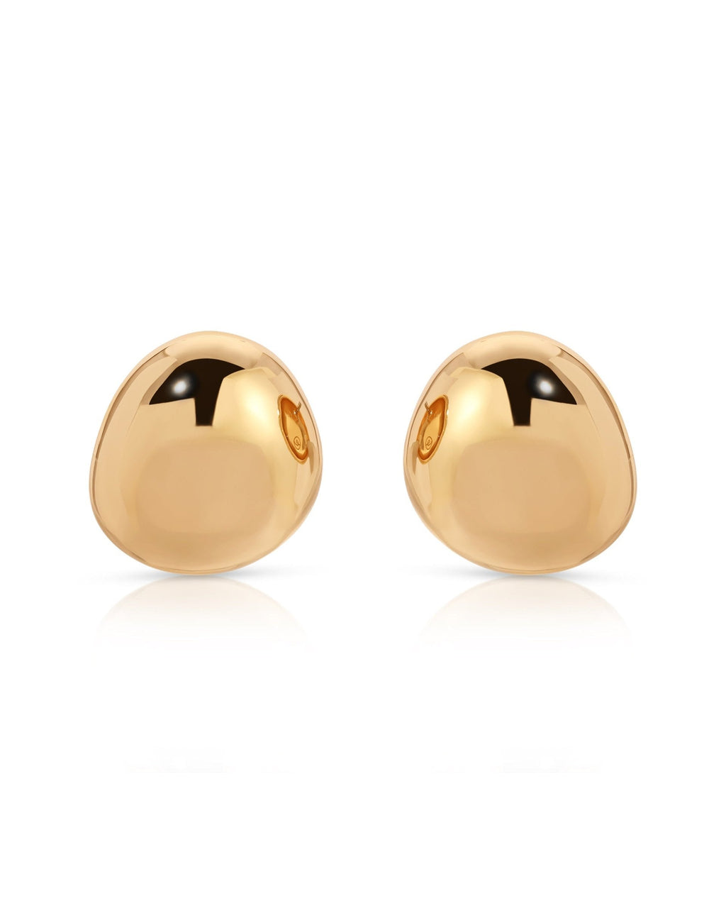 Polished Pebble Stud Earrings