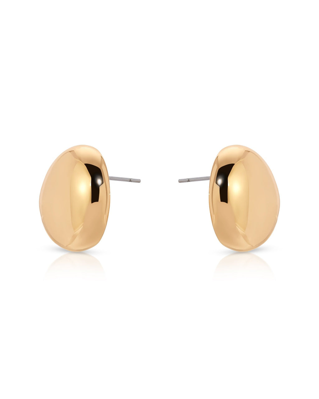Polished Pebble Stud Earrings