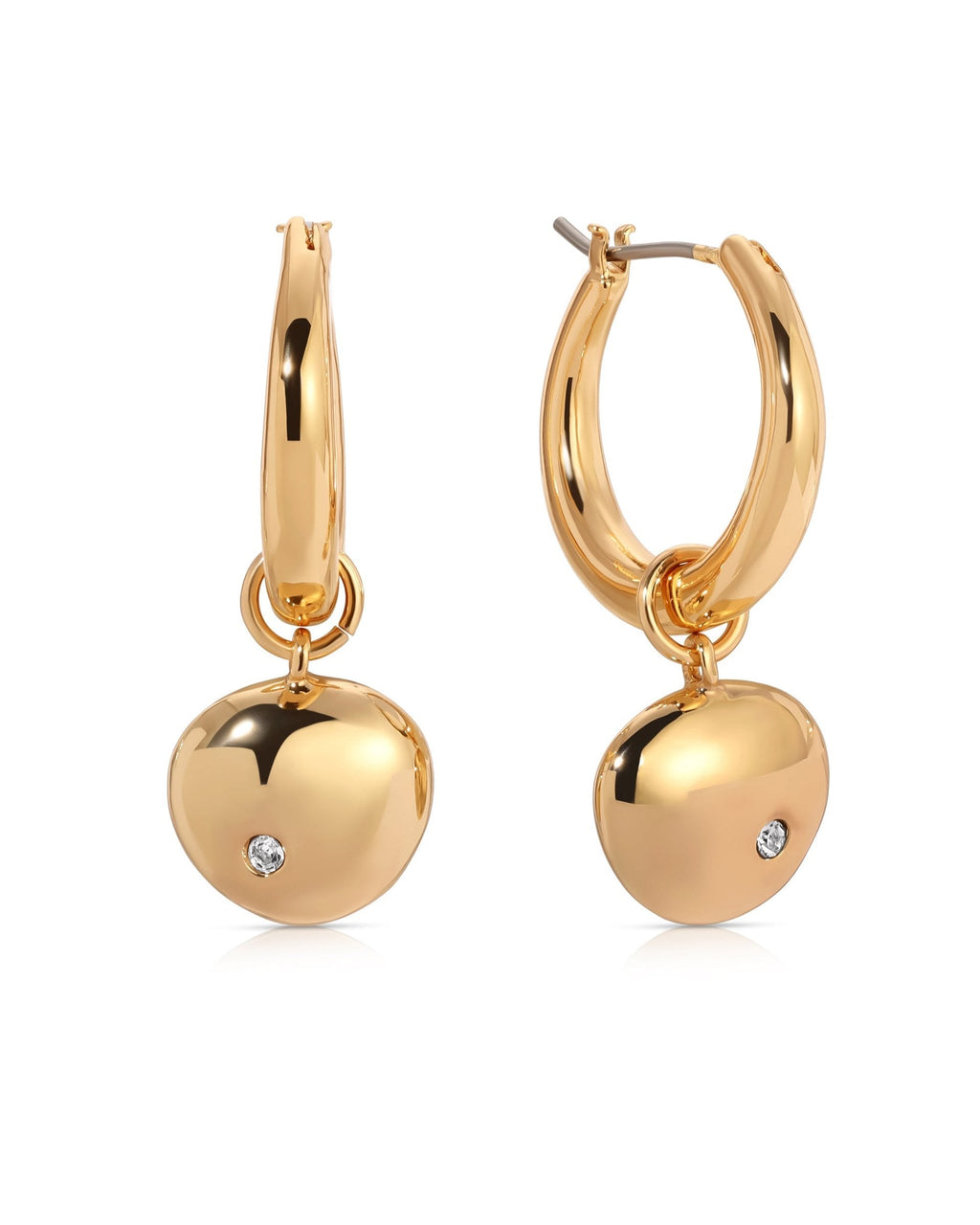 Polished Pebble Huggie Hoop Earrings