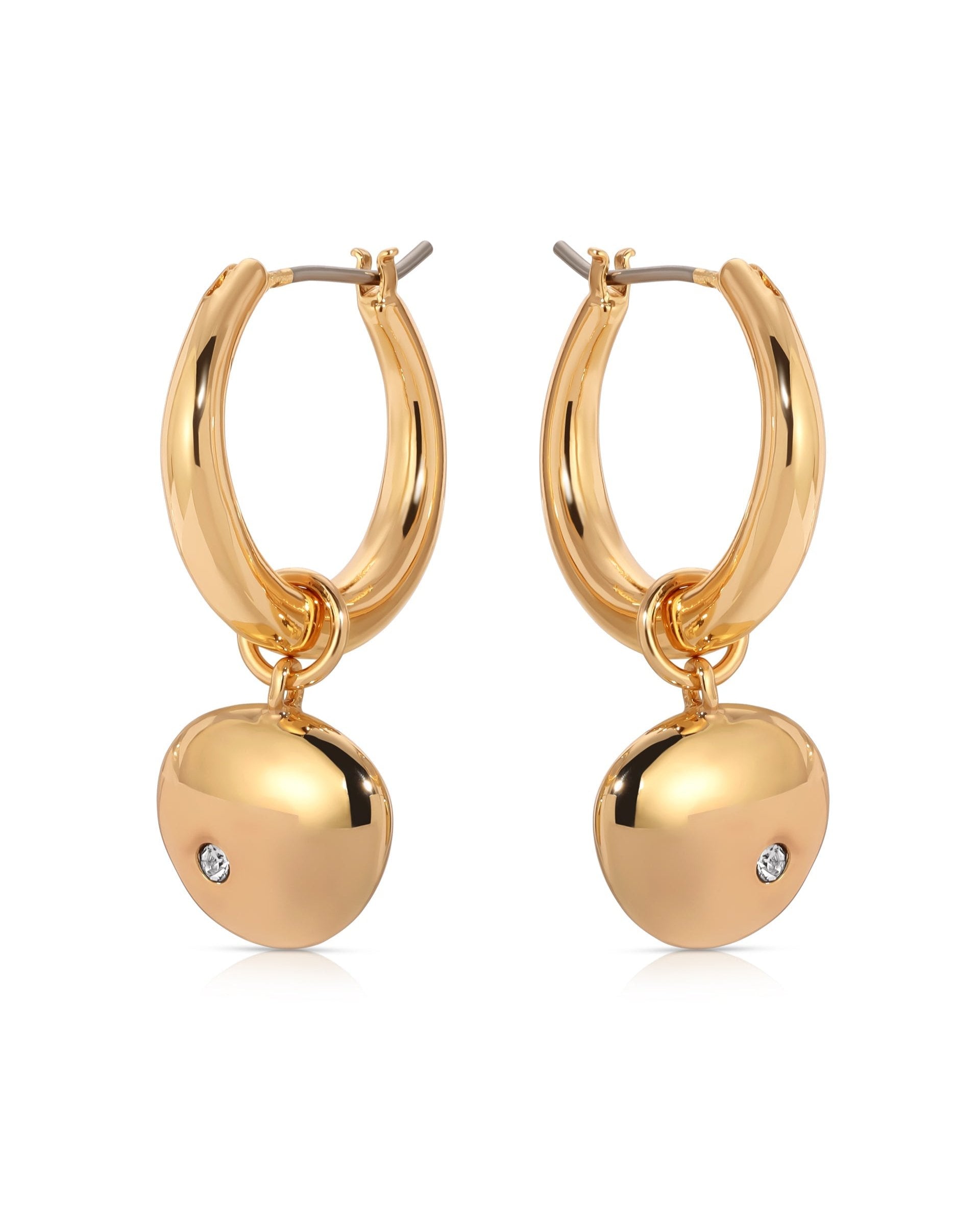 Polished Pebble Huggie Hoop Earrings