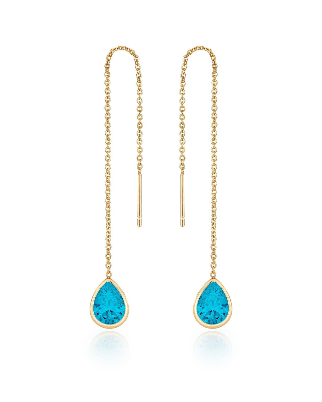 Barely There Chain and Crystal Dangle Earrings