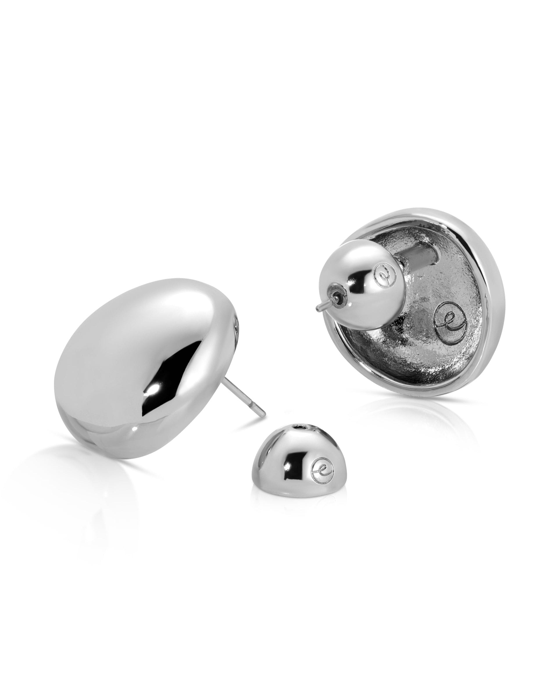 Polished Pebble Stud Earrings