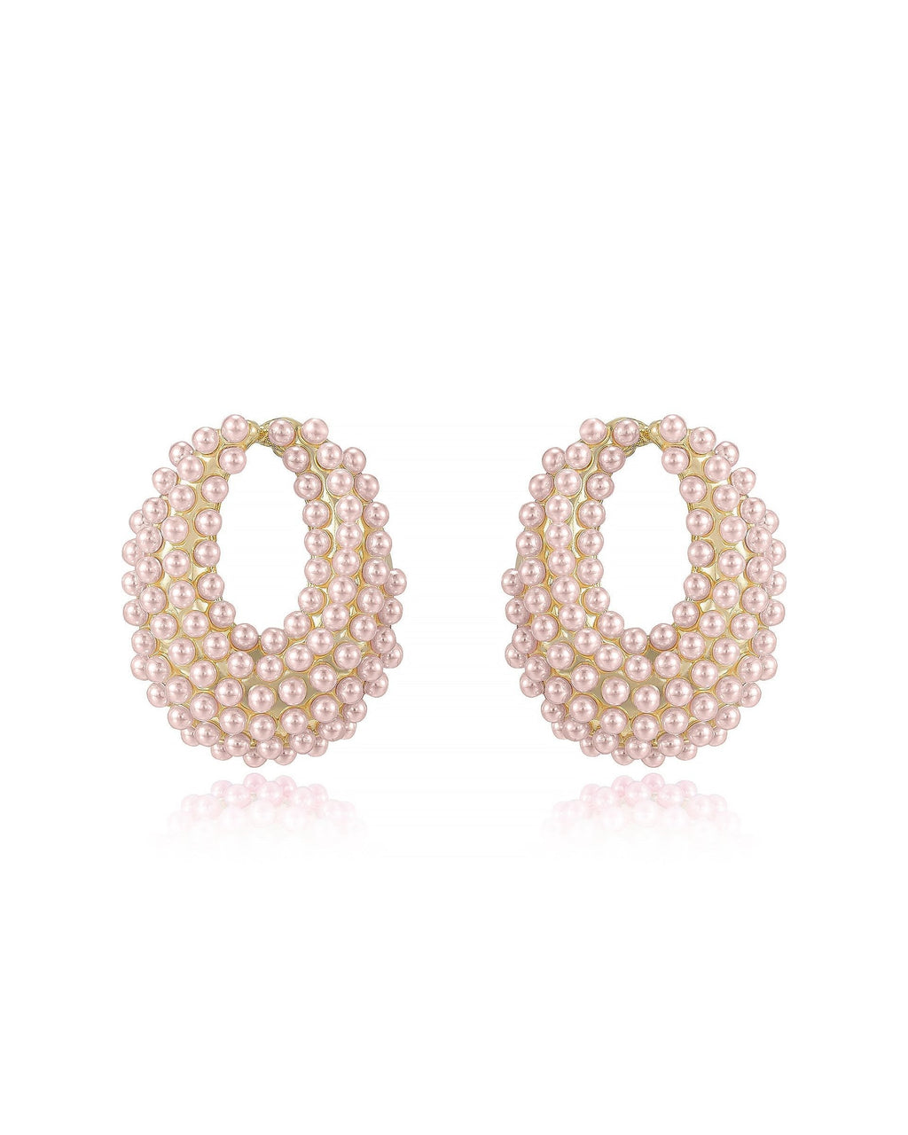Classic Pearl Cluster Stud Earrings
