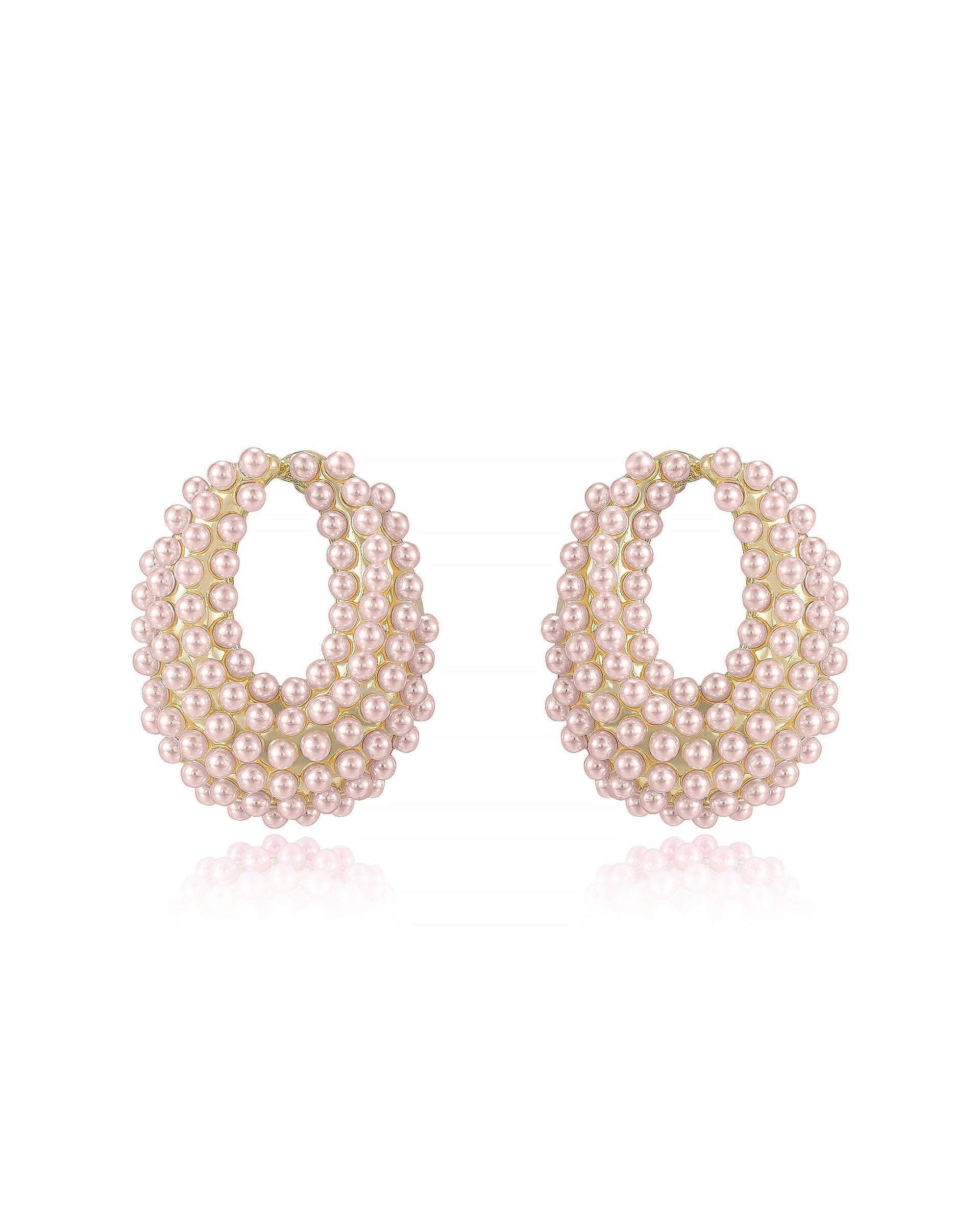 Classic Pearl Cluster Stud Earrings