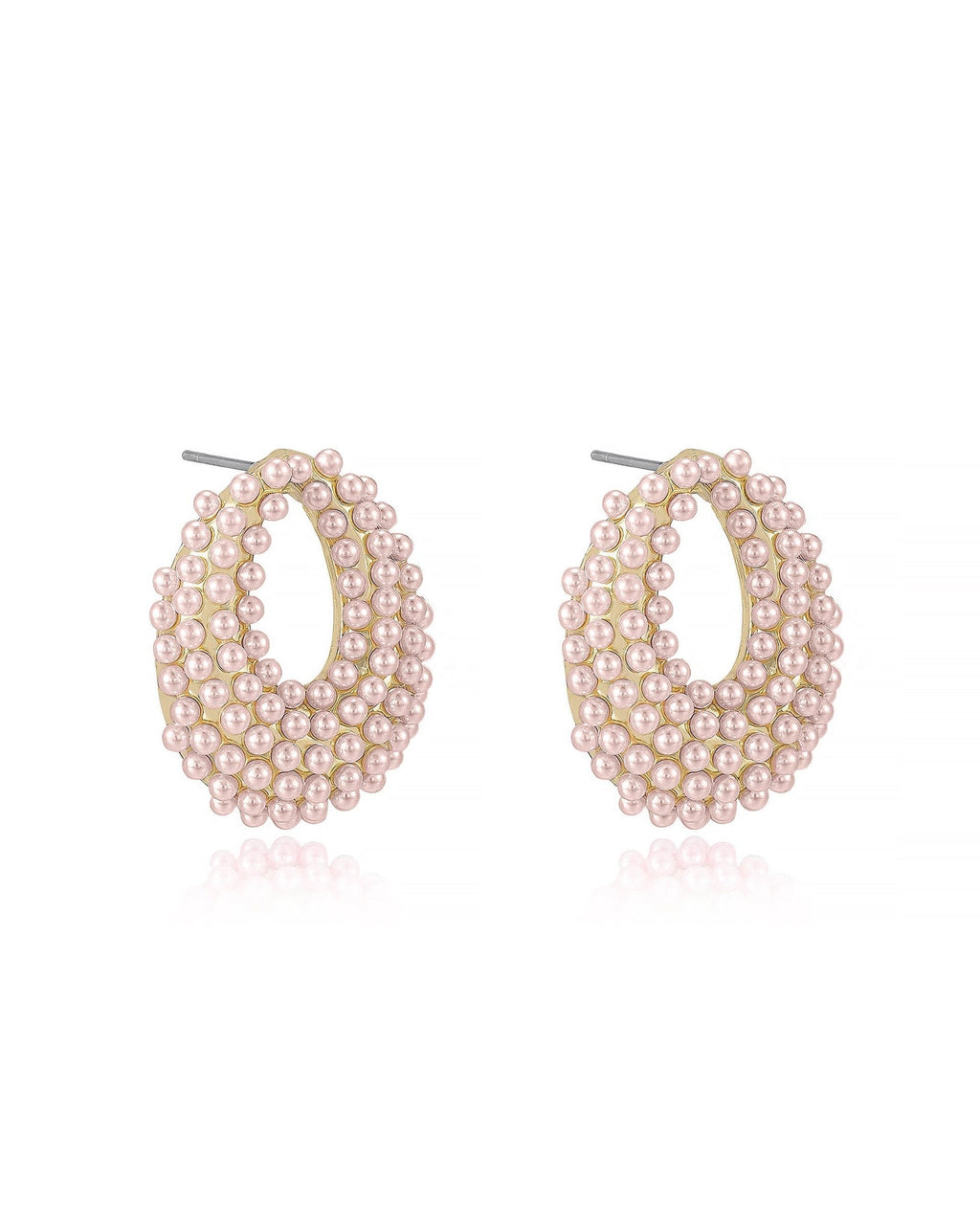 Classic Pearl Cluster Stud Earrings