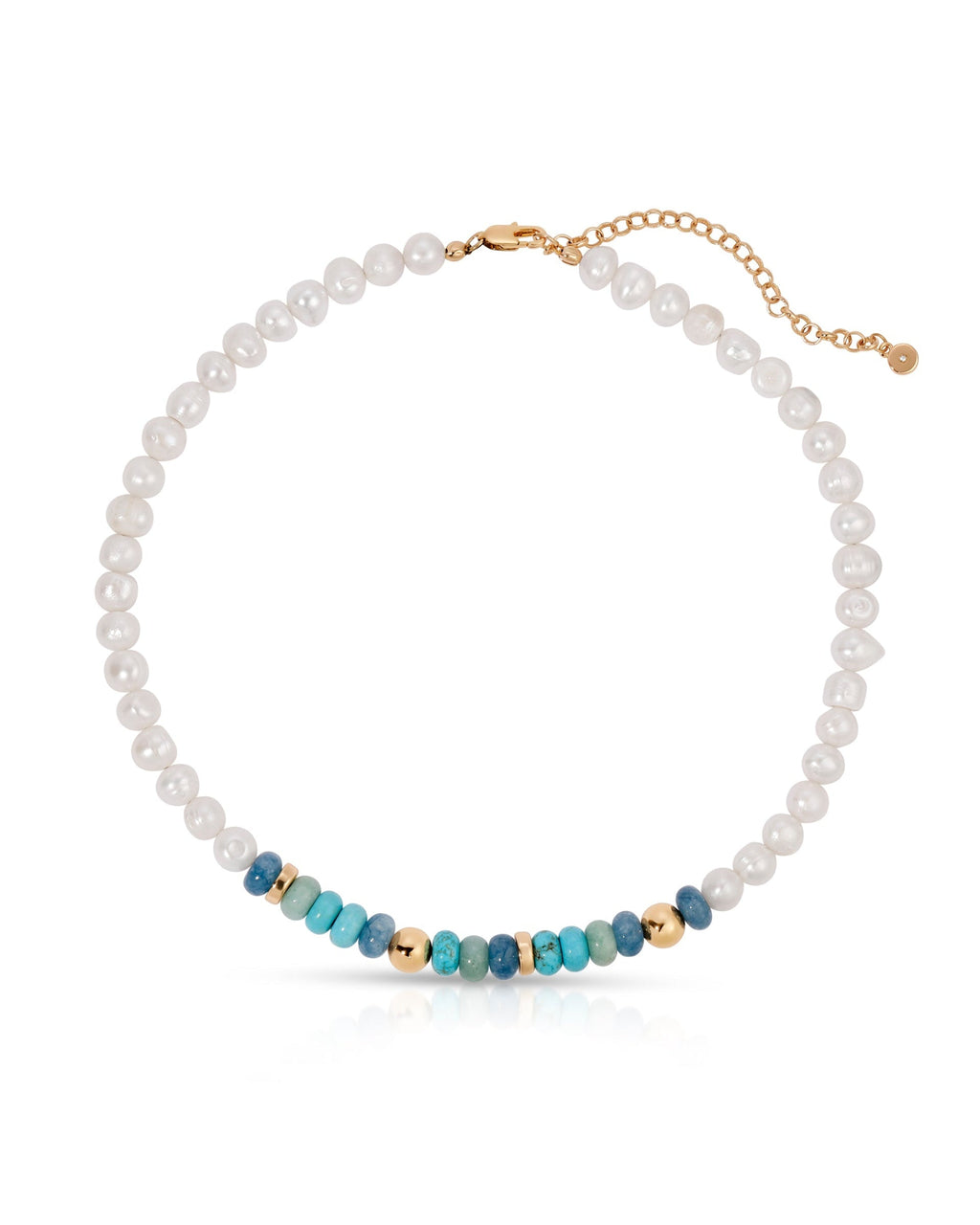 Beach Day Pearl and Gemstone Necklace