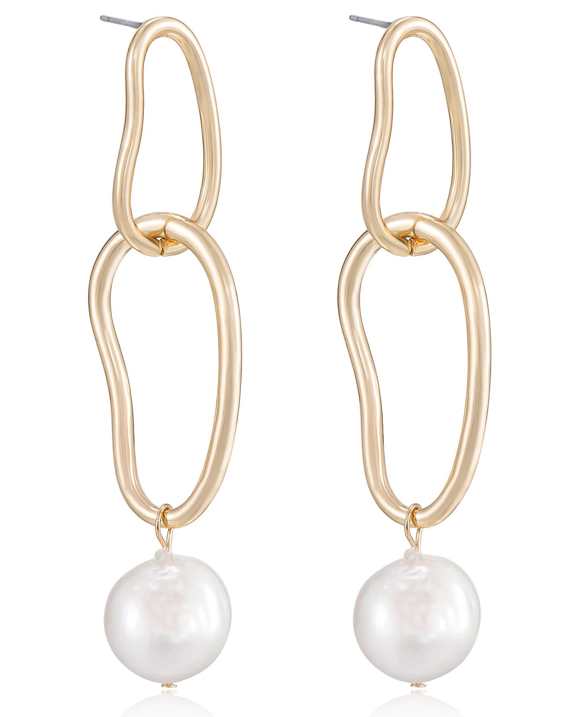 Mara Dangle Pearl Earrings
