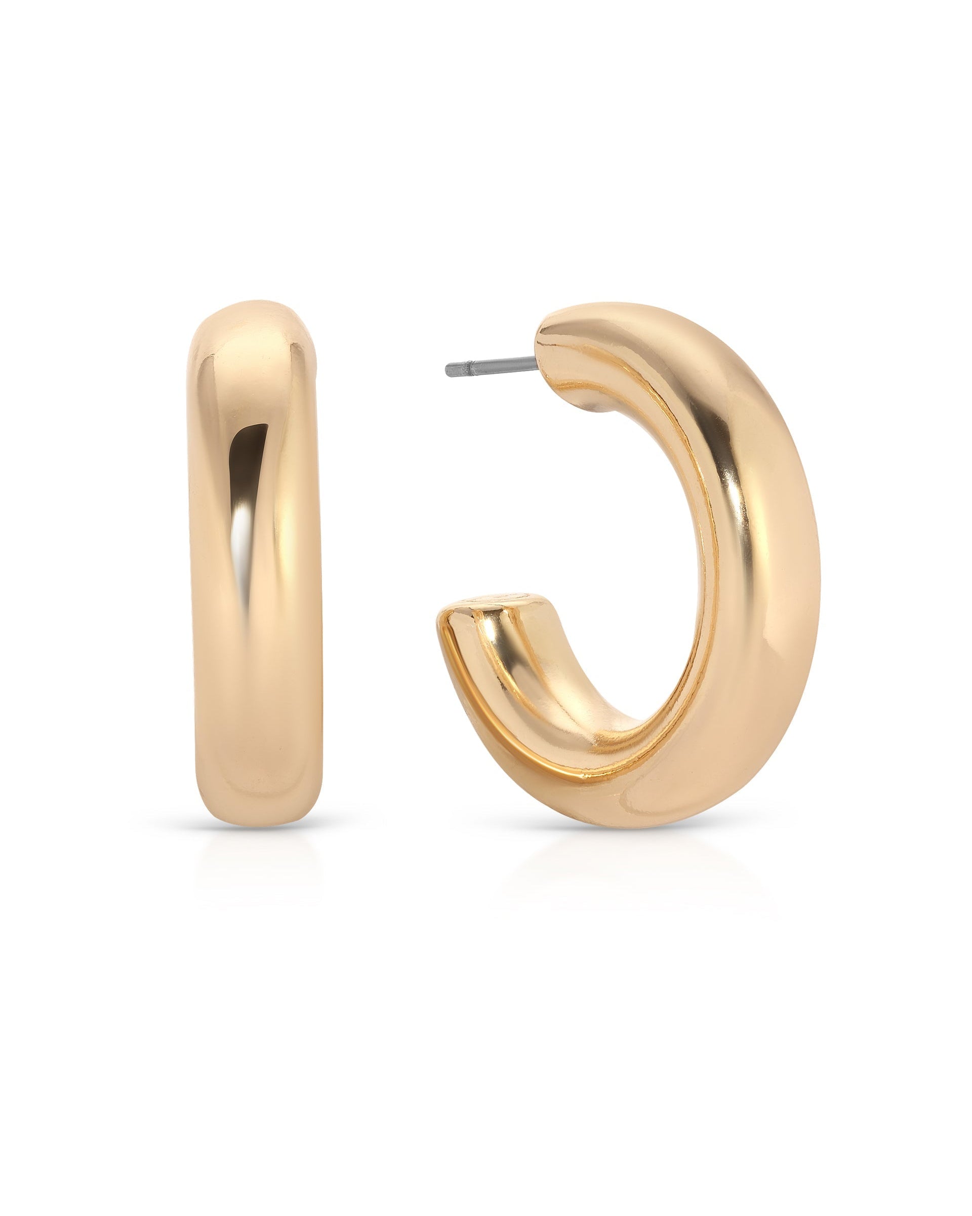 Small Thick Classic Hoops