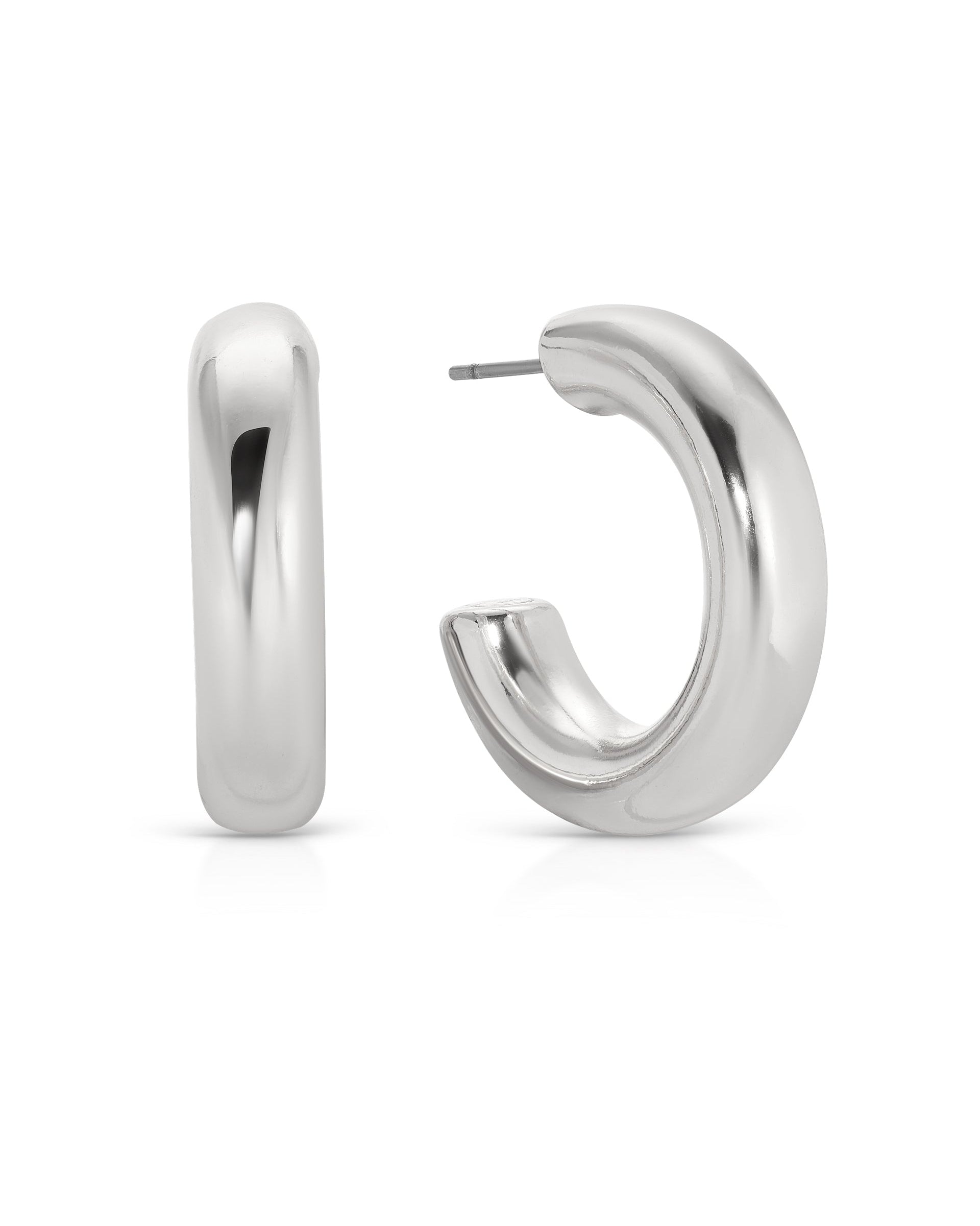 Small Thick Classic Hoops