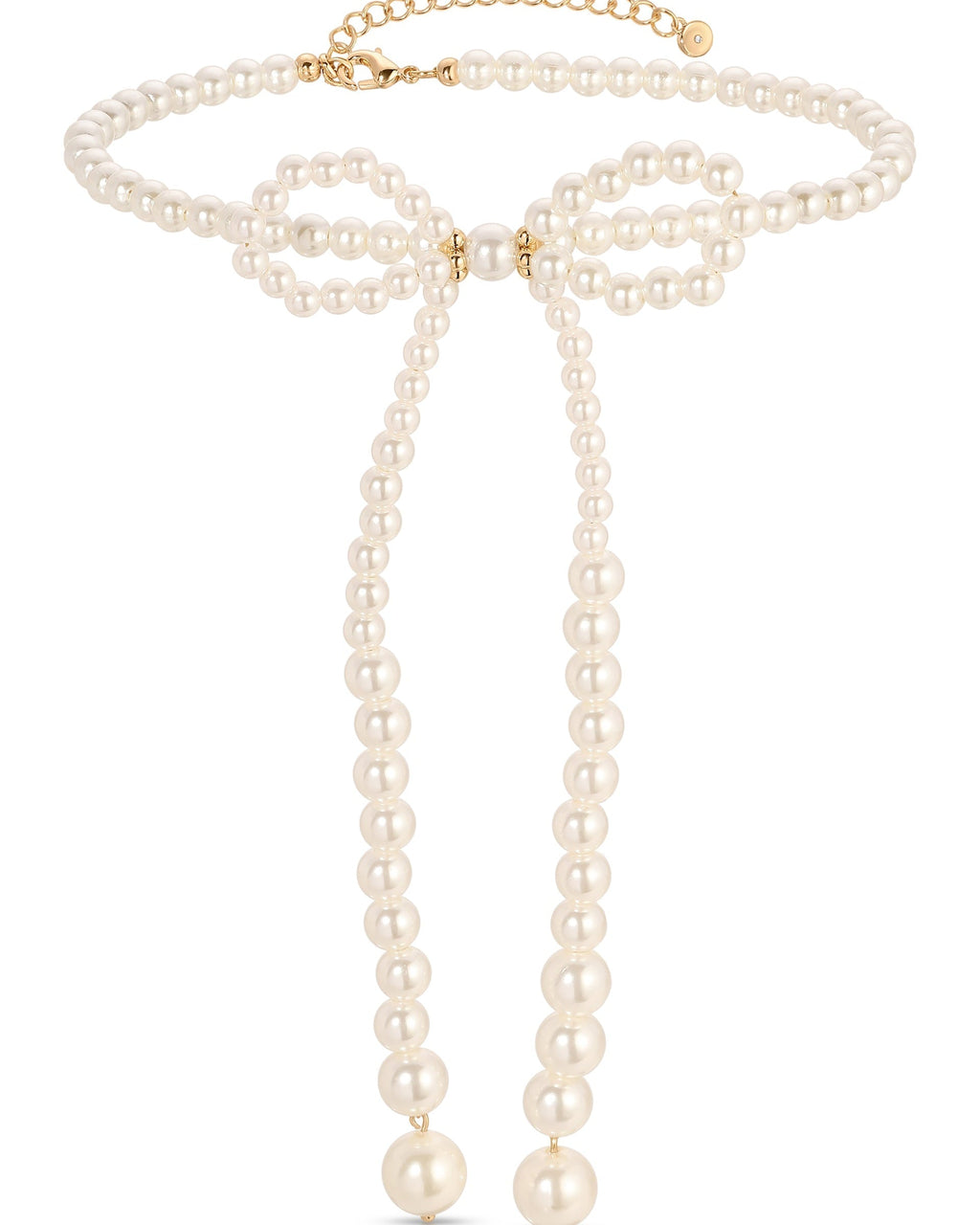 Venus Pearl Bow Necklace