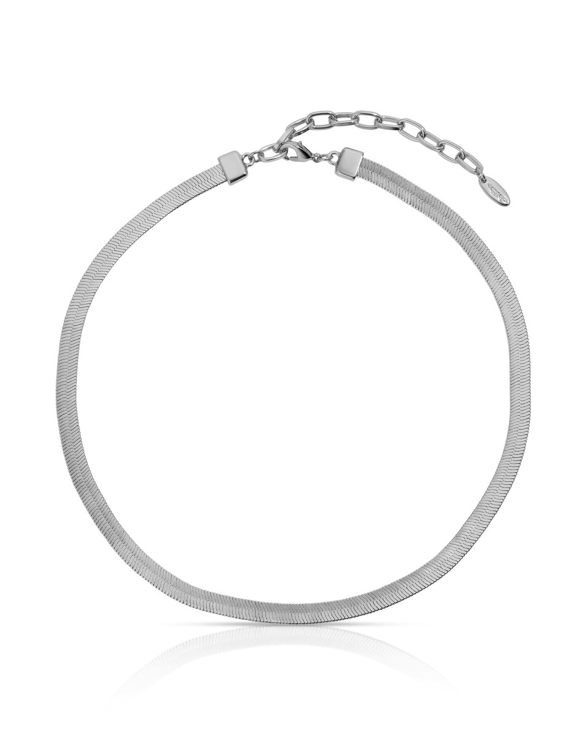 Brooklyn Flat Herringbone Chain Necklace