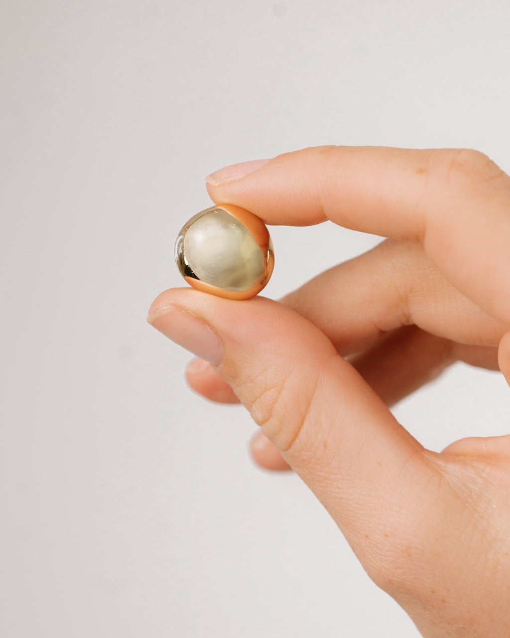 Polished Pebble Stud Earrings