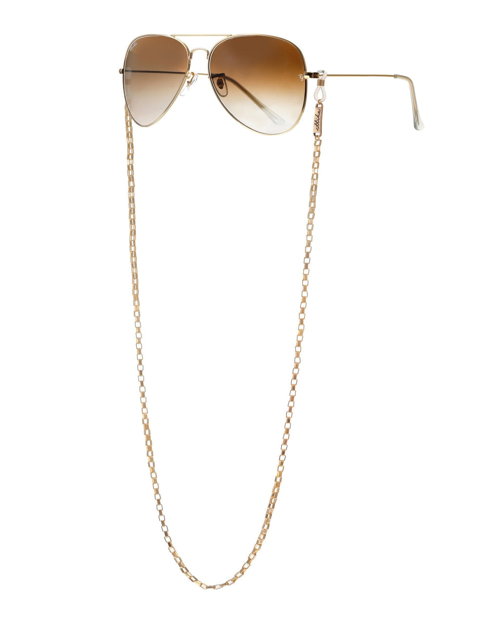 Golden Rays Rectangle Eyeglass Chain