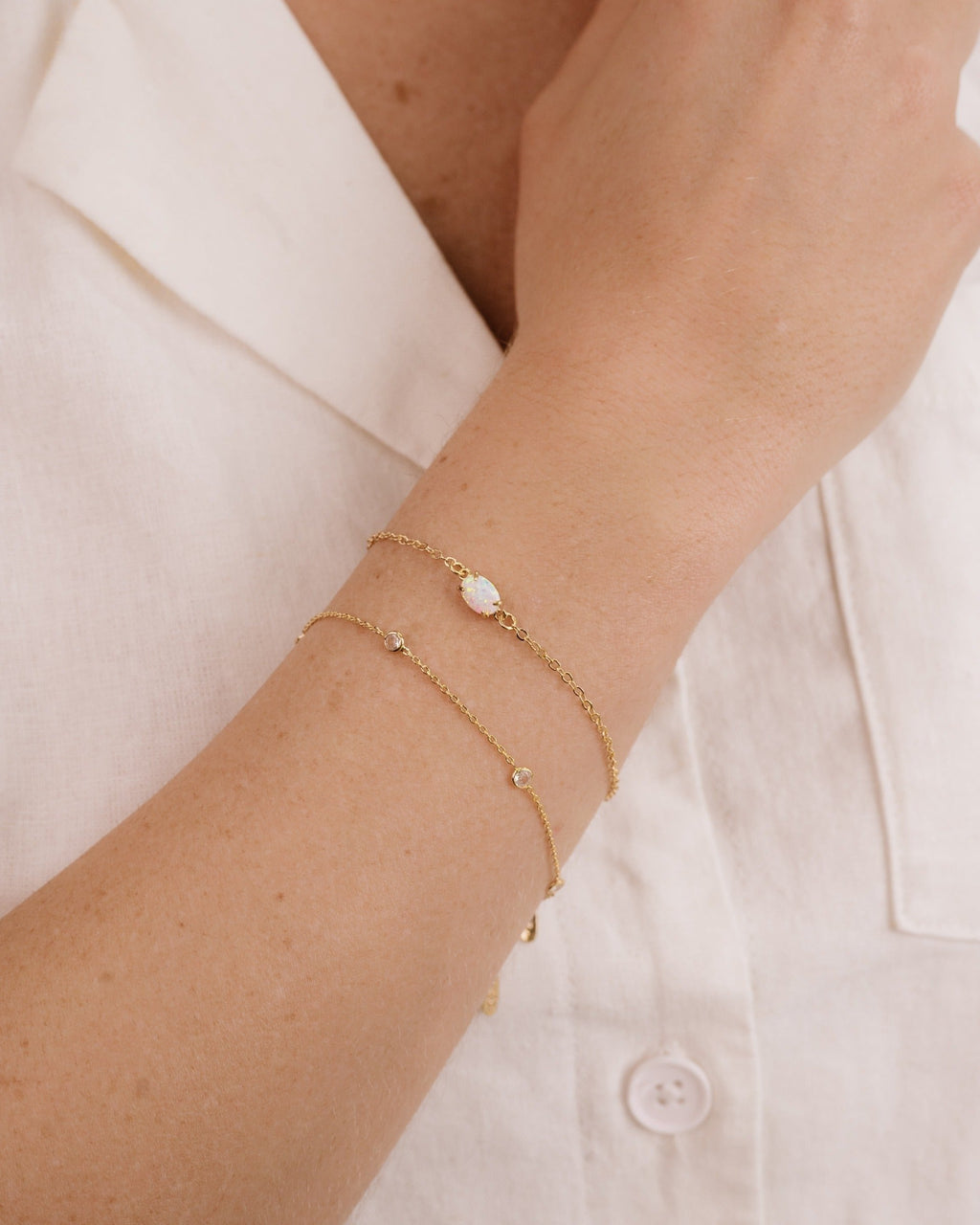 Dainty Bracelet Set with Extender