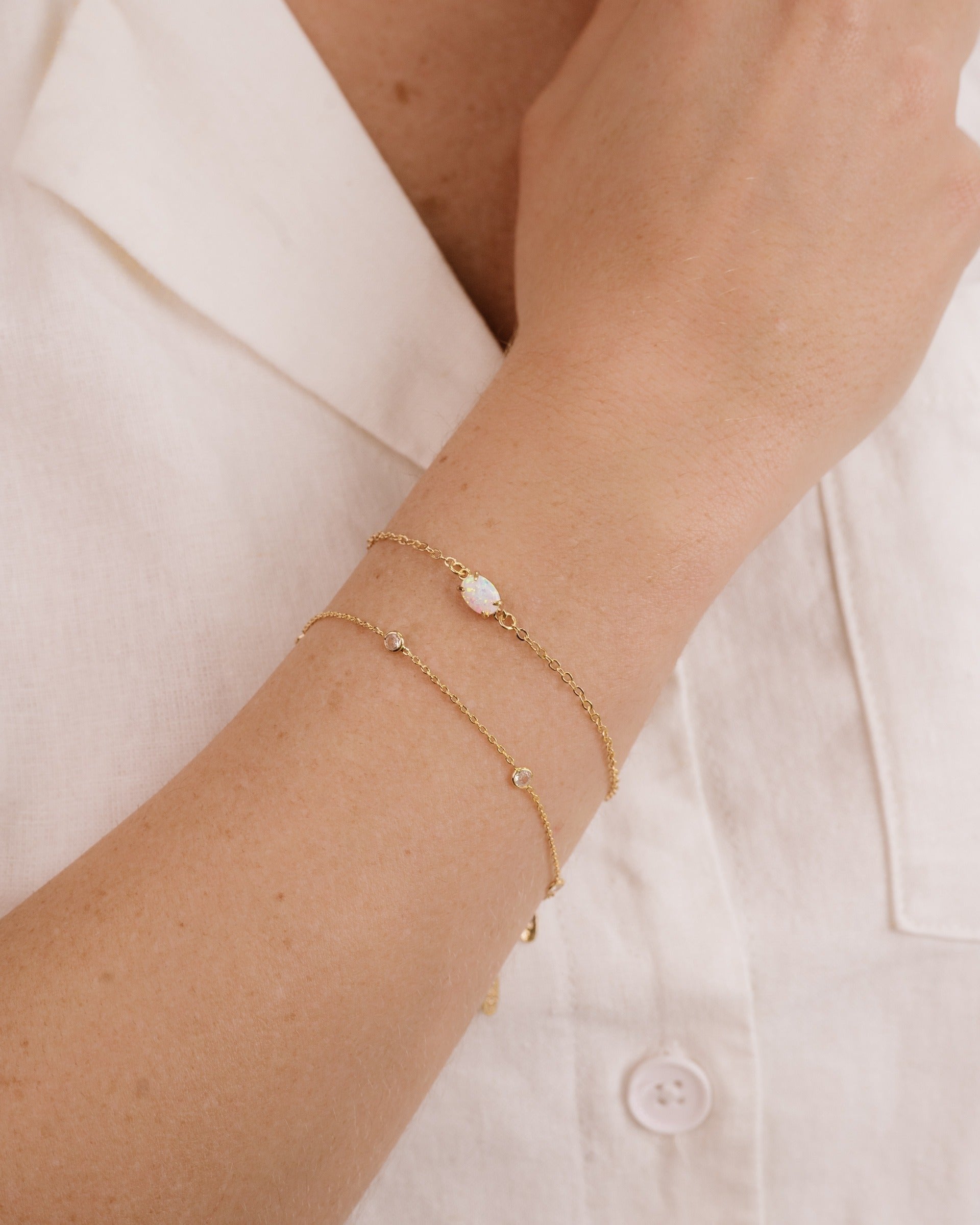 Dainty Bracelet Set with Extender