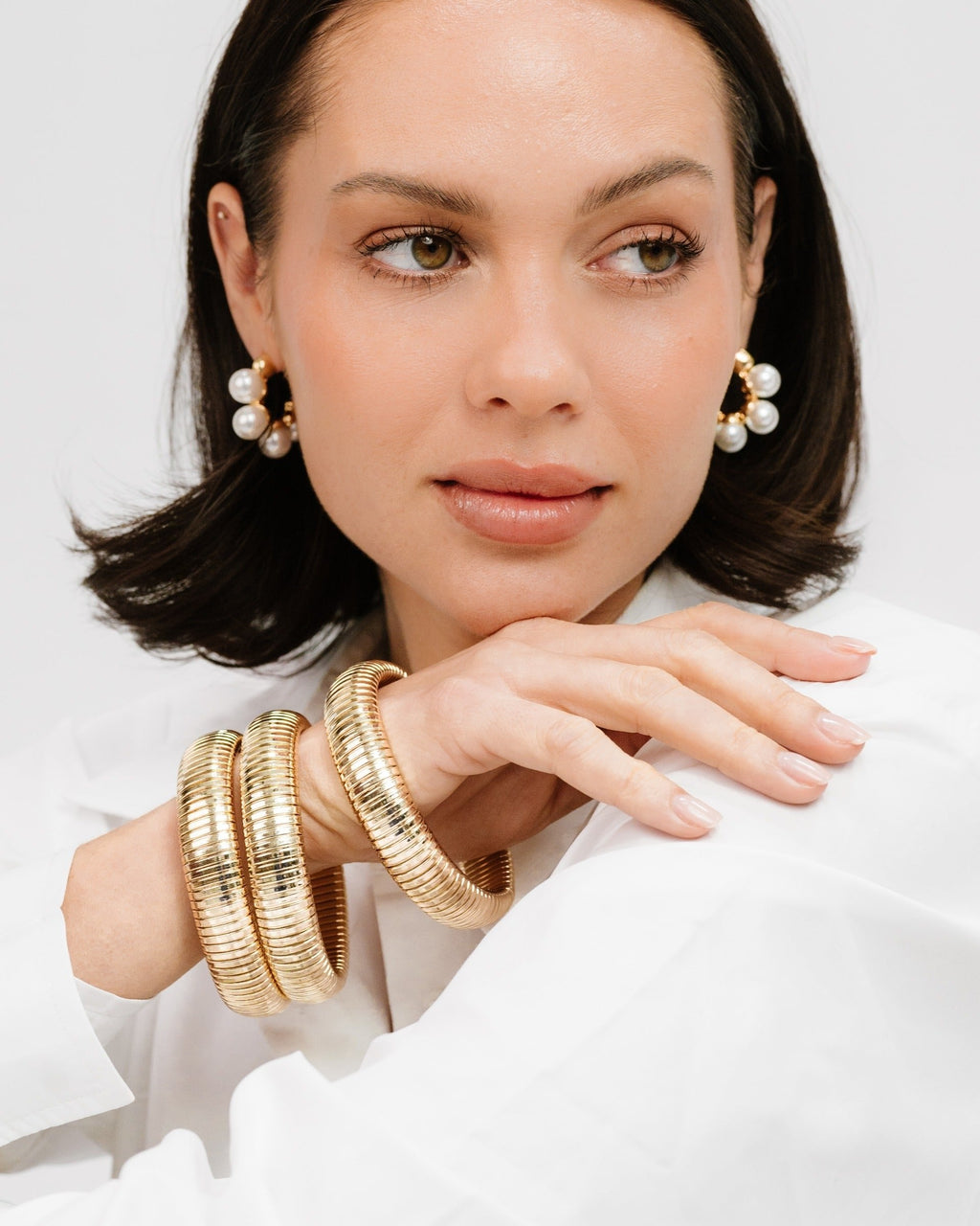 Flex Snake Chain Stretch Bracelet Set