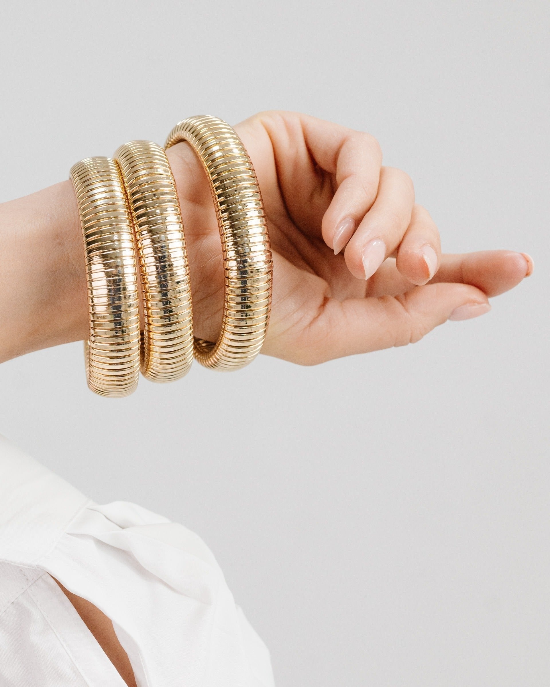 Flex Snake Chain Stretch Bracelet Set