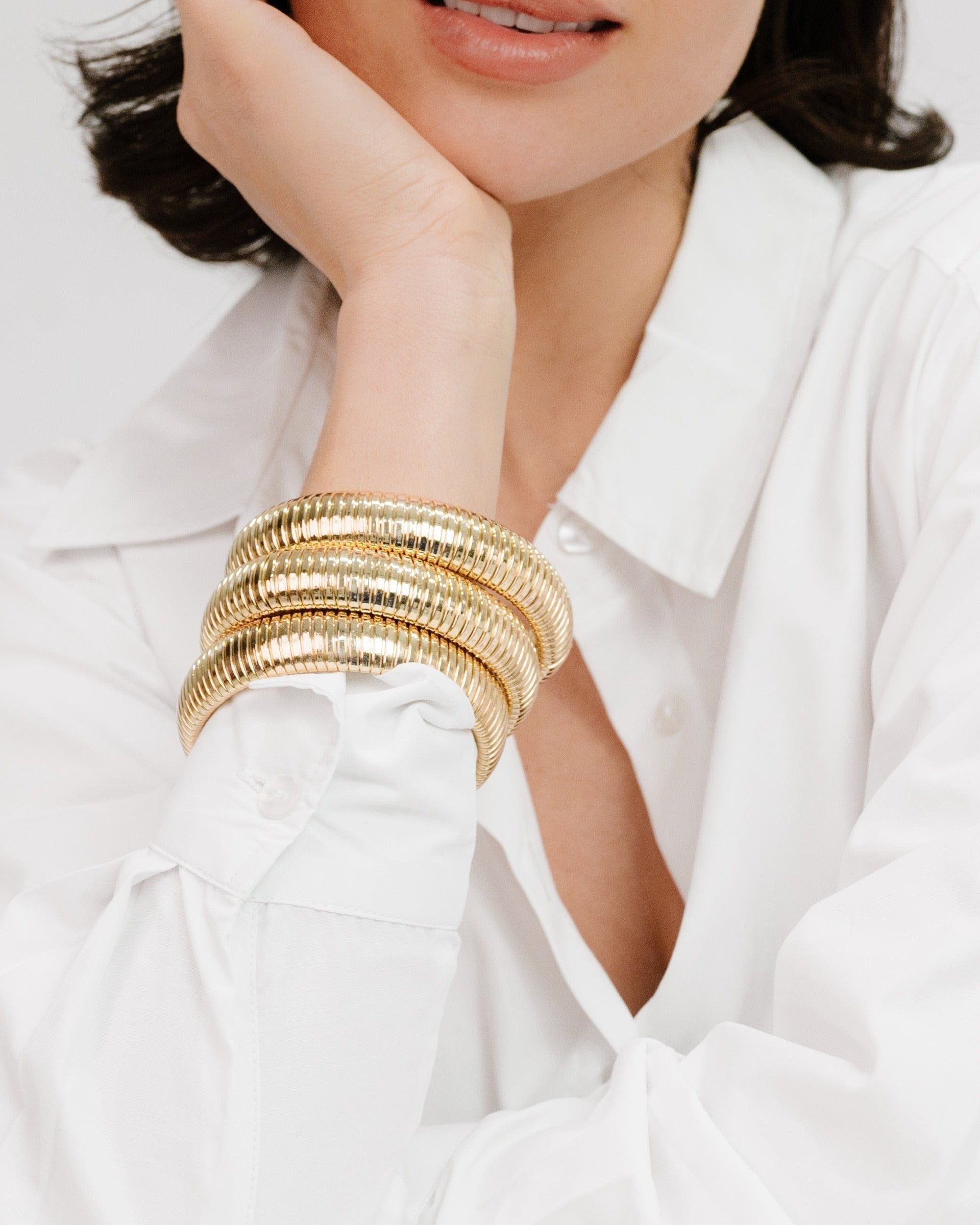 Flex Snake Chain Stretch Bracelet Set