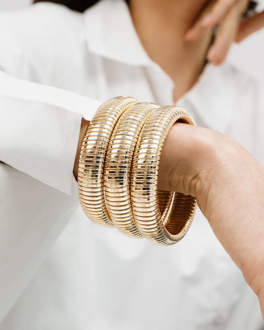 Flex Snake Chain Stretch Bracelet Set