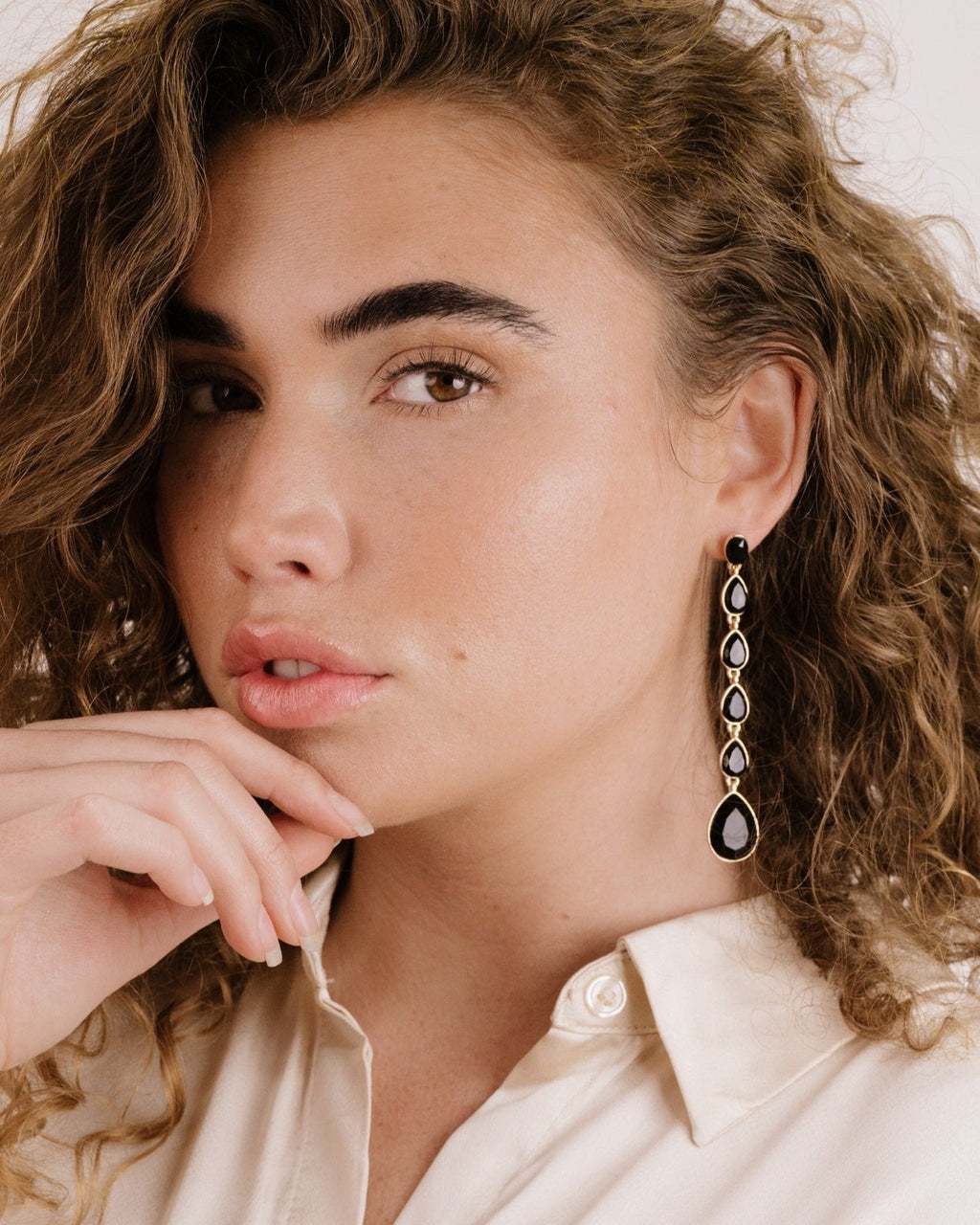 Crystallized Drop Earrings