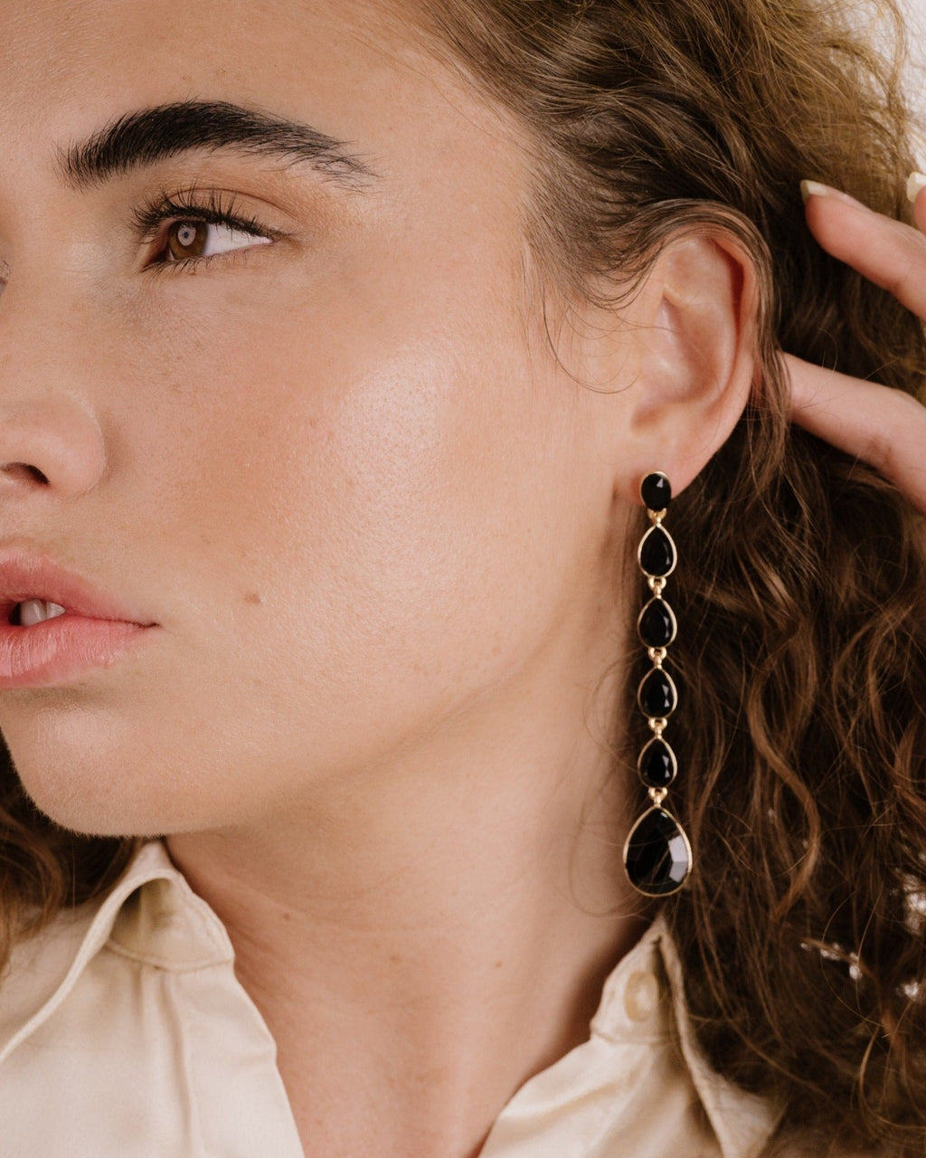 Crystallized Drop Earrings