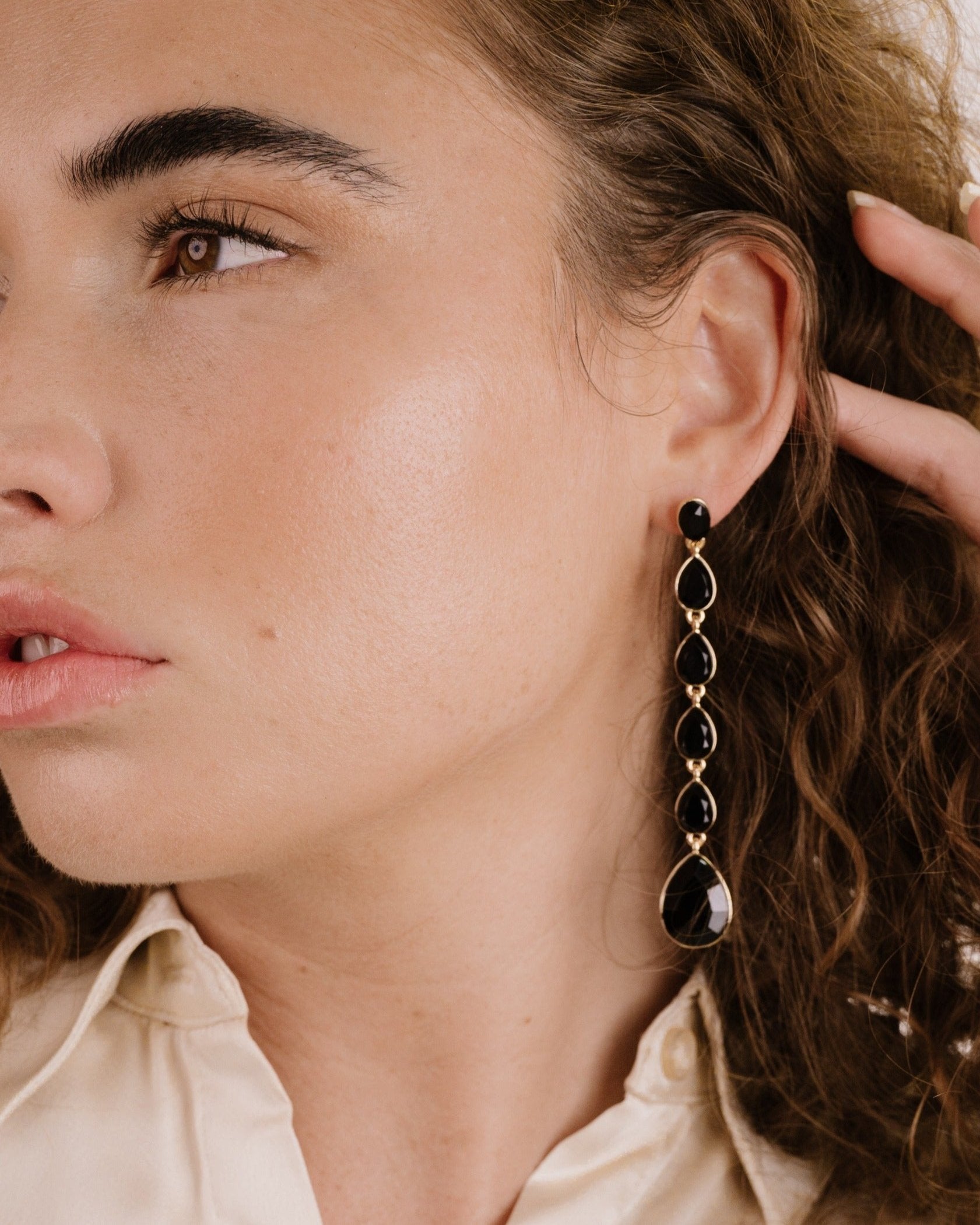 Crystallized Drop Earrings