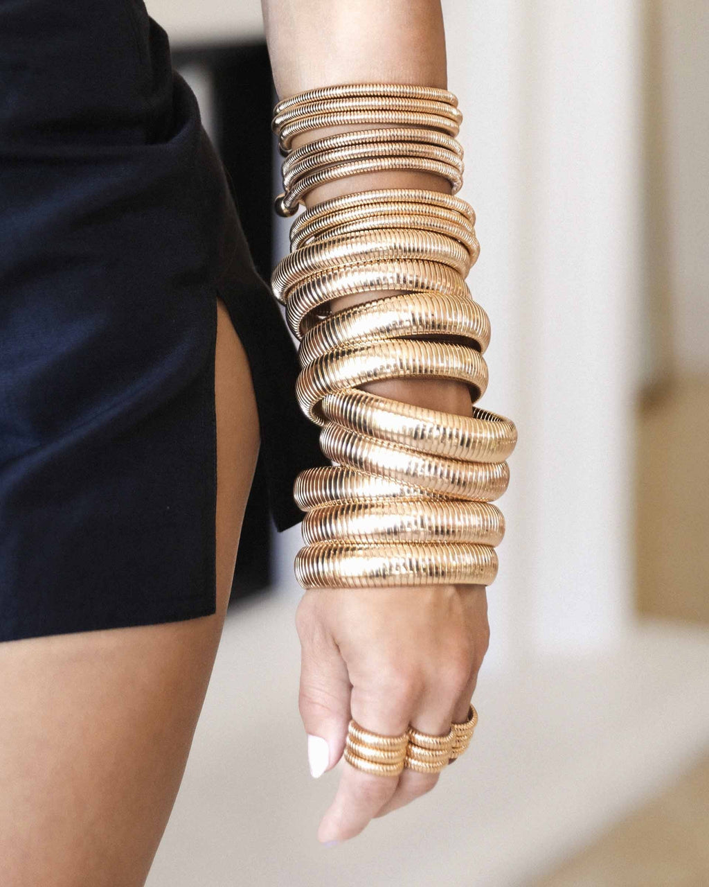 Flex Snake Chain Stretch Bracelet Set