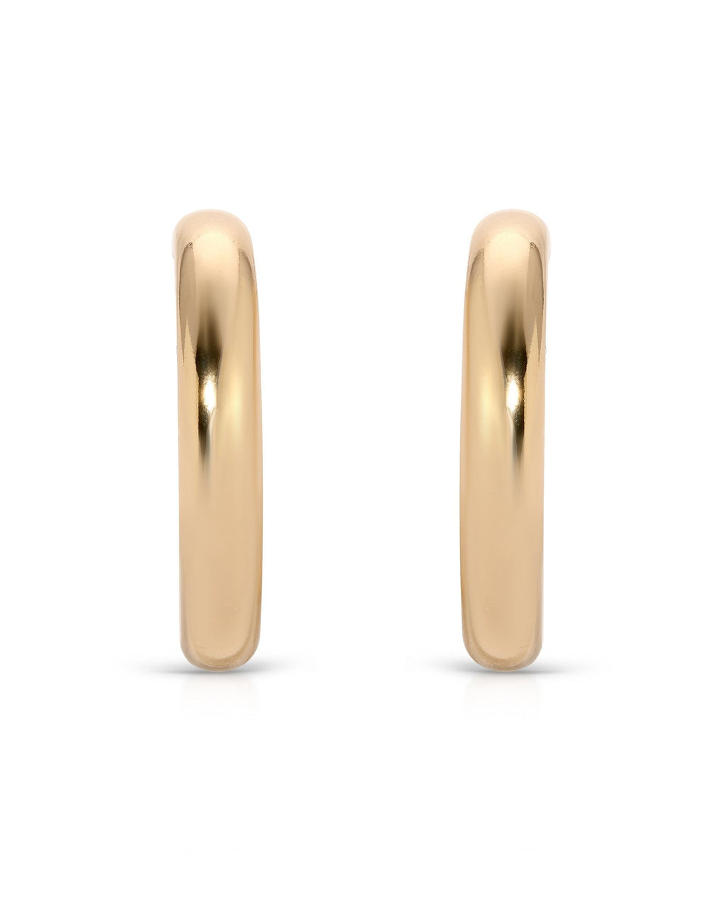 Medium Thick Classic Hoops