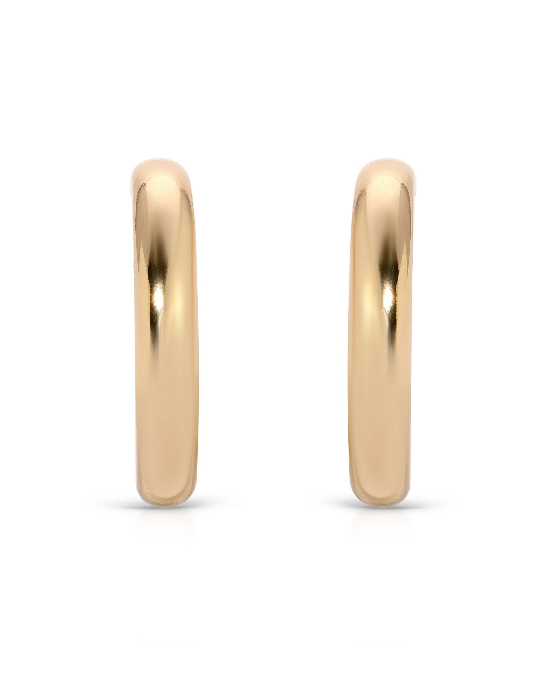 Medium Thick Classic Hoops