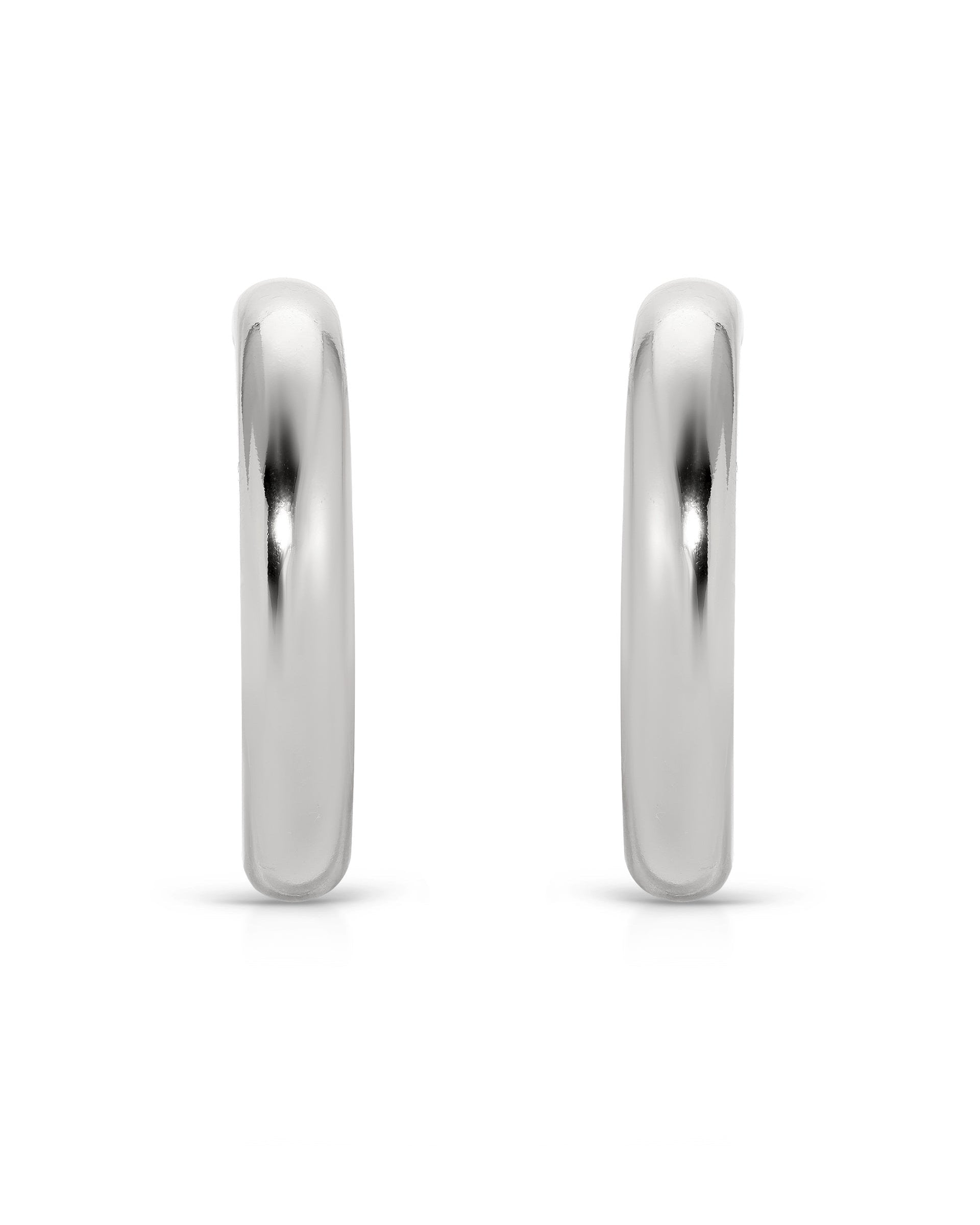 Medium Thick Classic Hoops