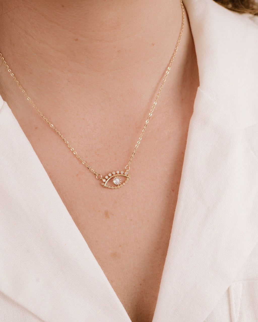 All Knowing Eye Crystal Necklace