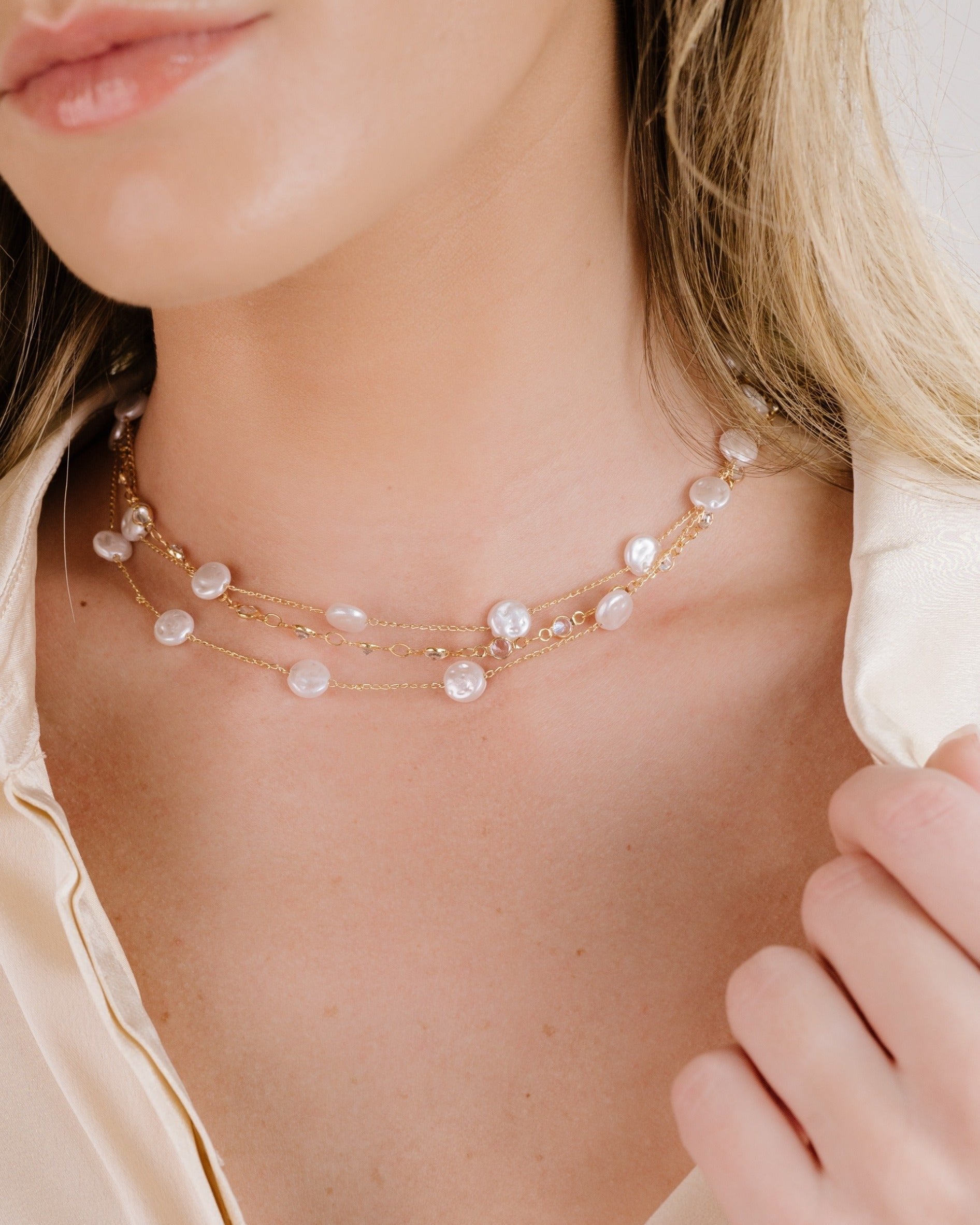 Dressed in Pearls Layered Necklace