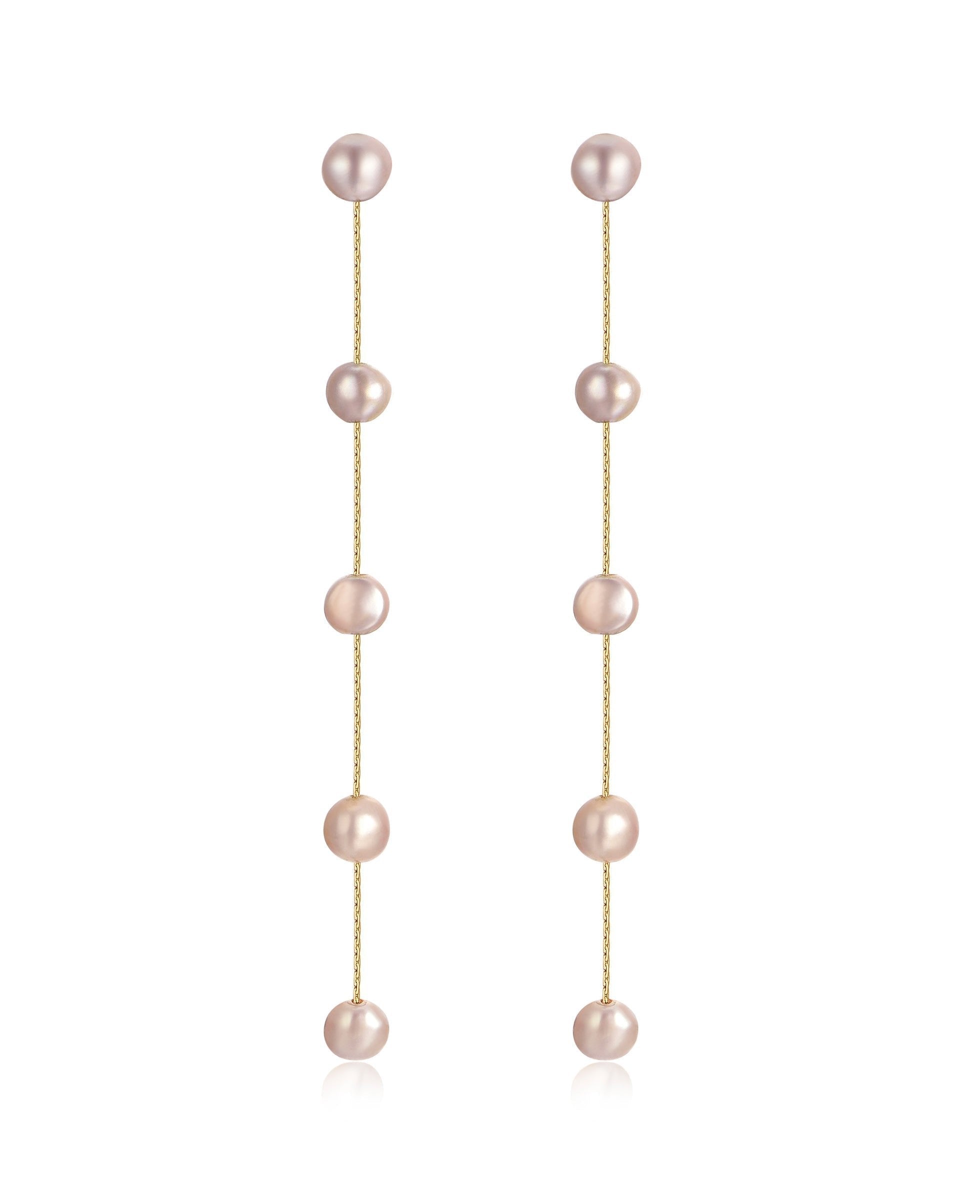 Dripping Pearl Delicate Drop Earrings