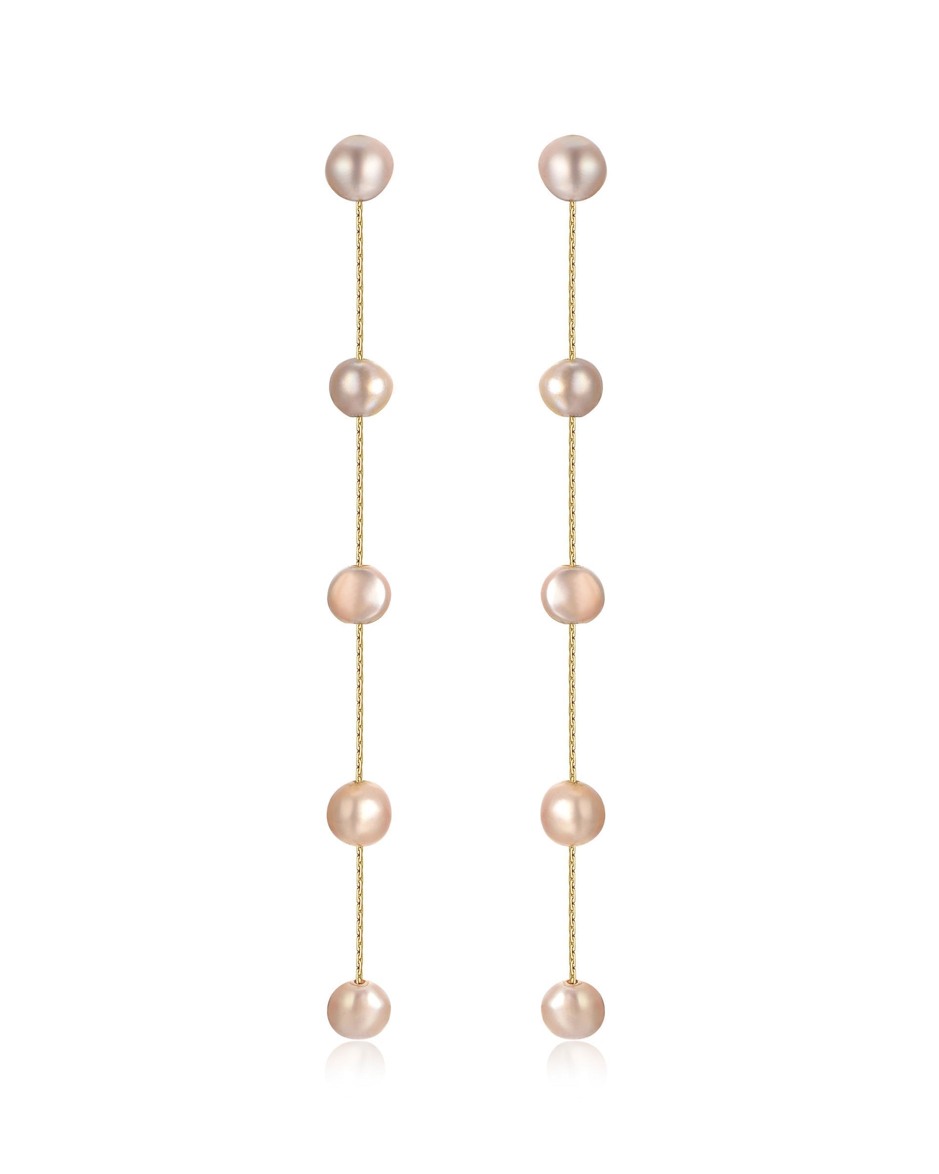 Dripping Pearl Delicate Drop Earrings