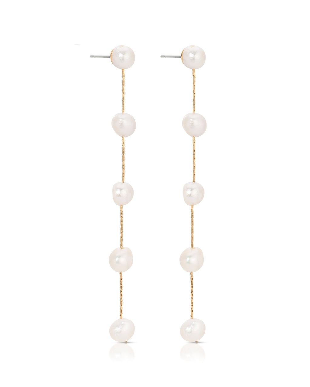 Dripping Pearl Delicate Drop Earrings