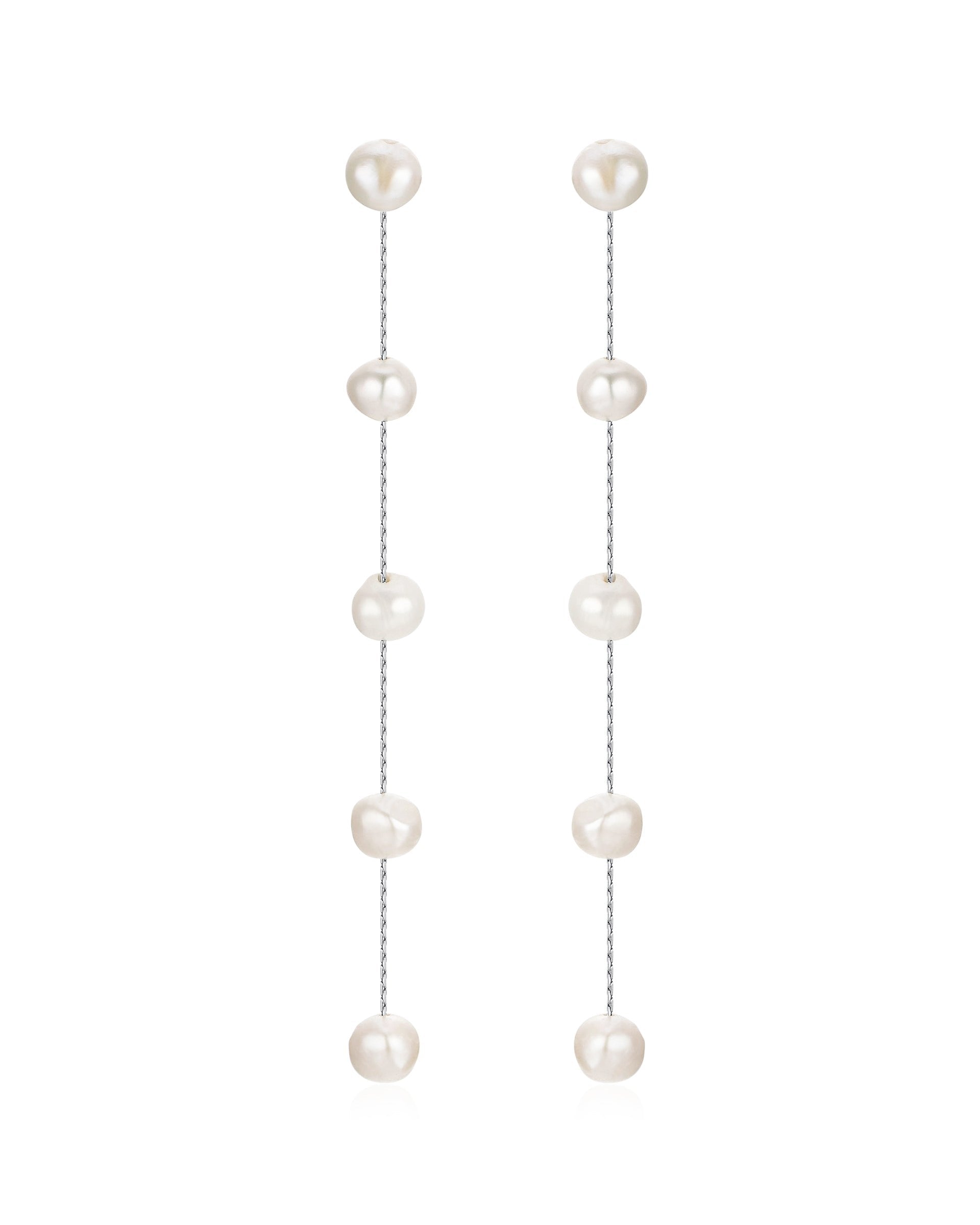 Dripping Pearl Delicate Drop Earrings