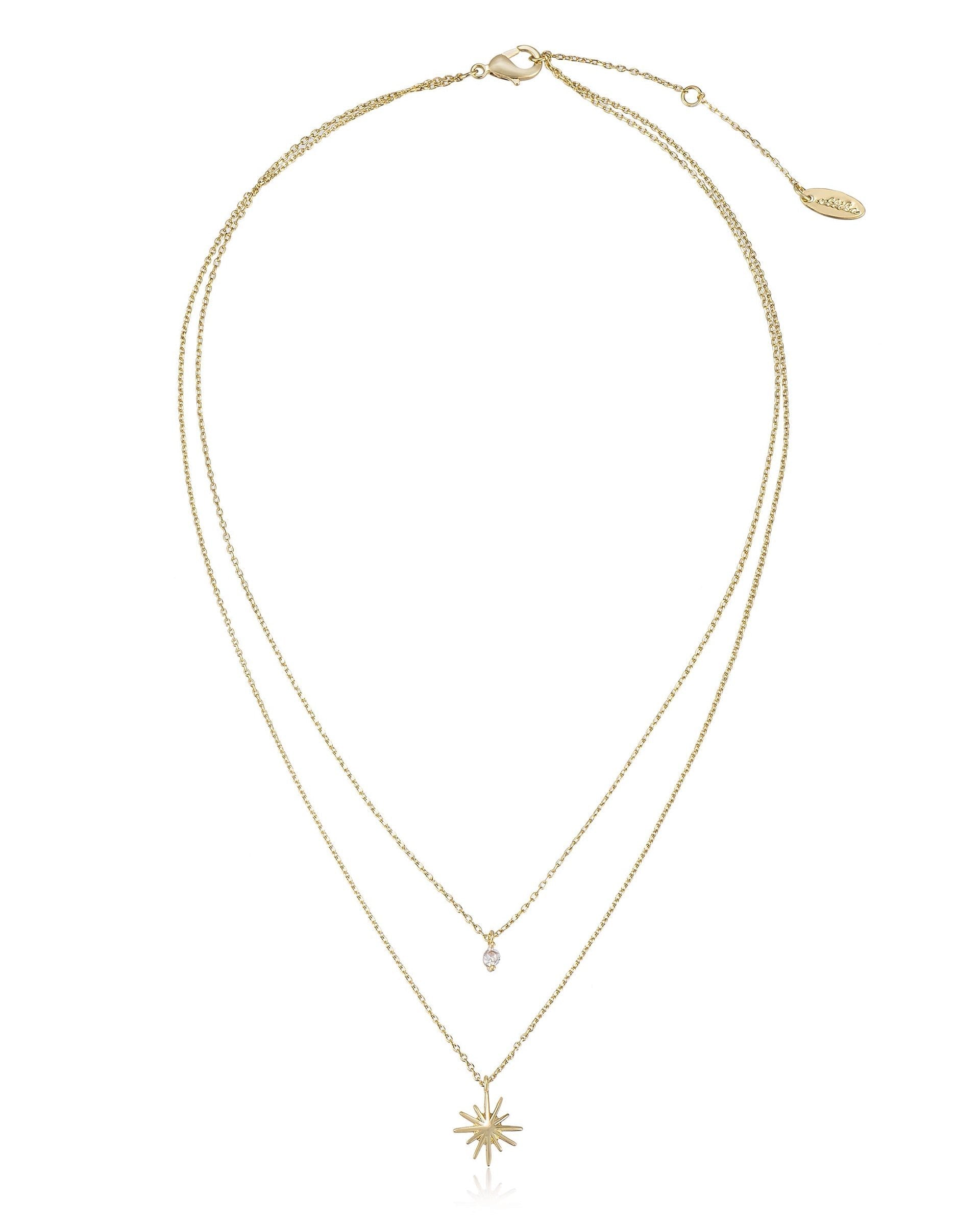 Layered Starburst Crystal Necklace
