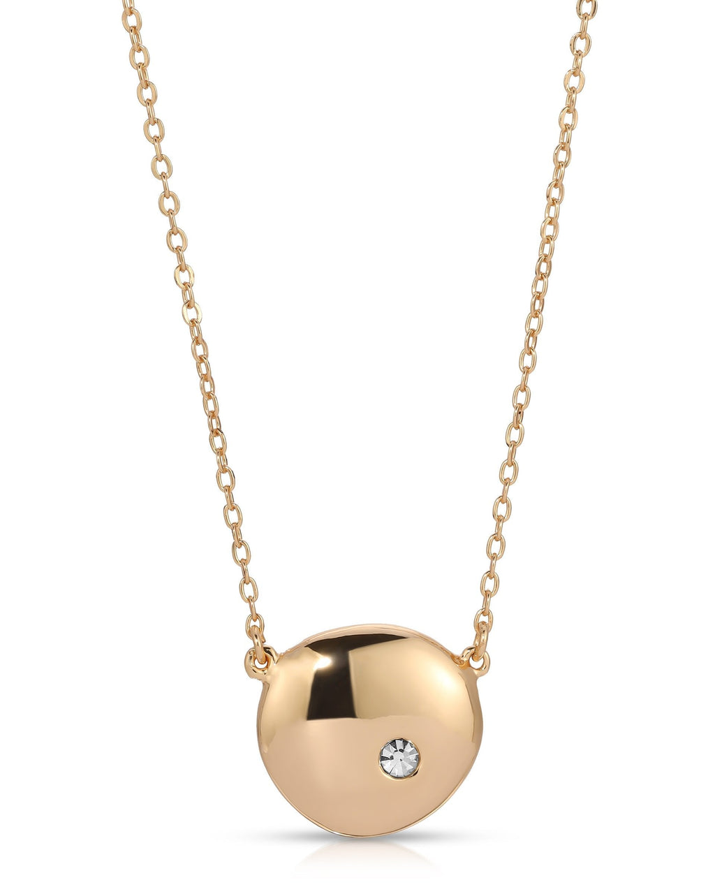 Polished Pebble Pendant Necklace